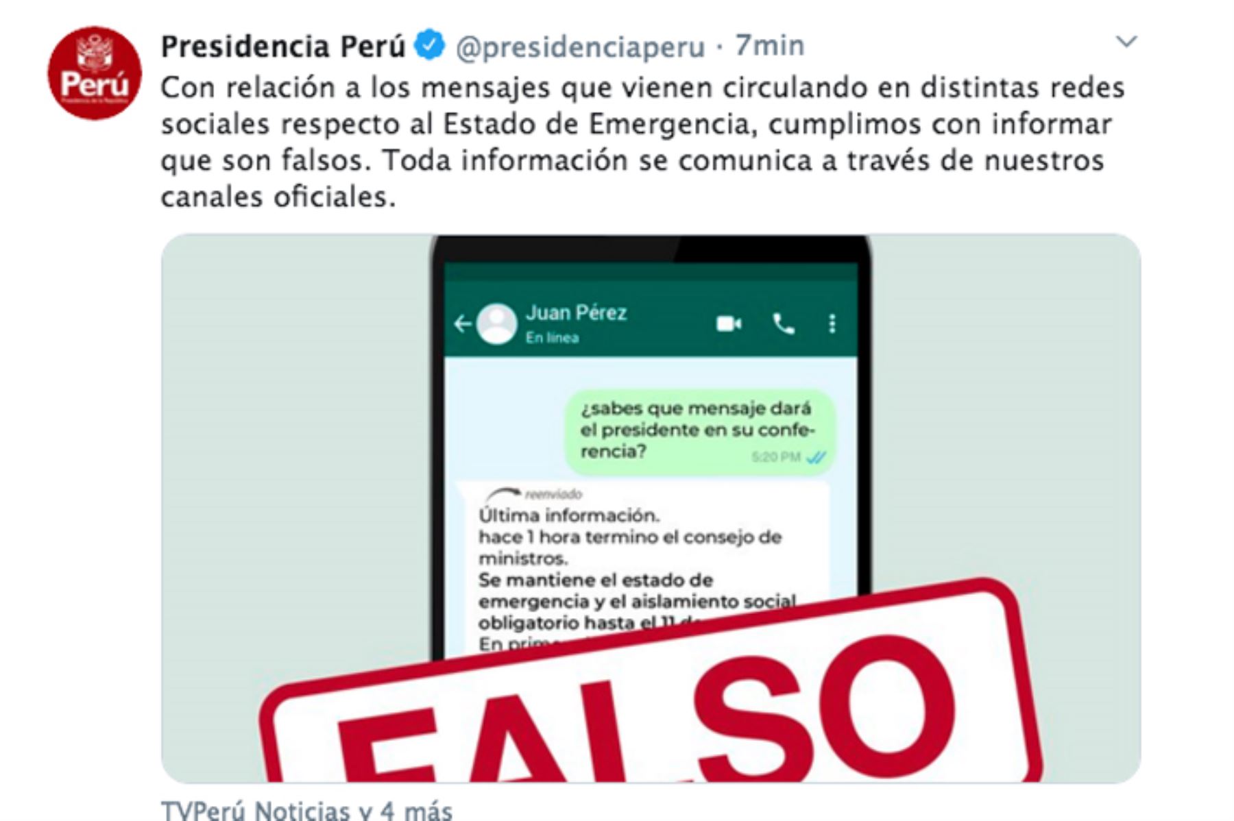 ANDINA/Prensa Presidencia