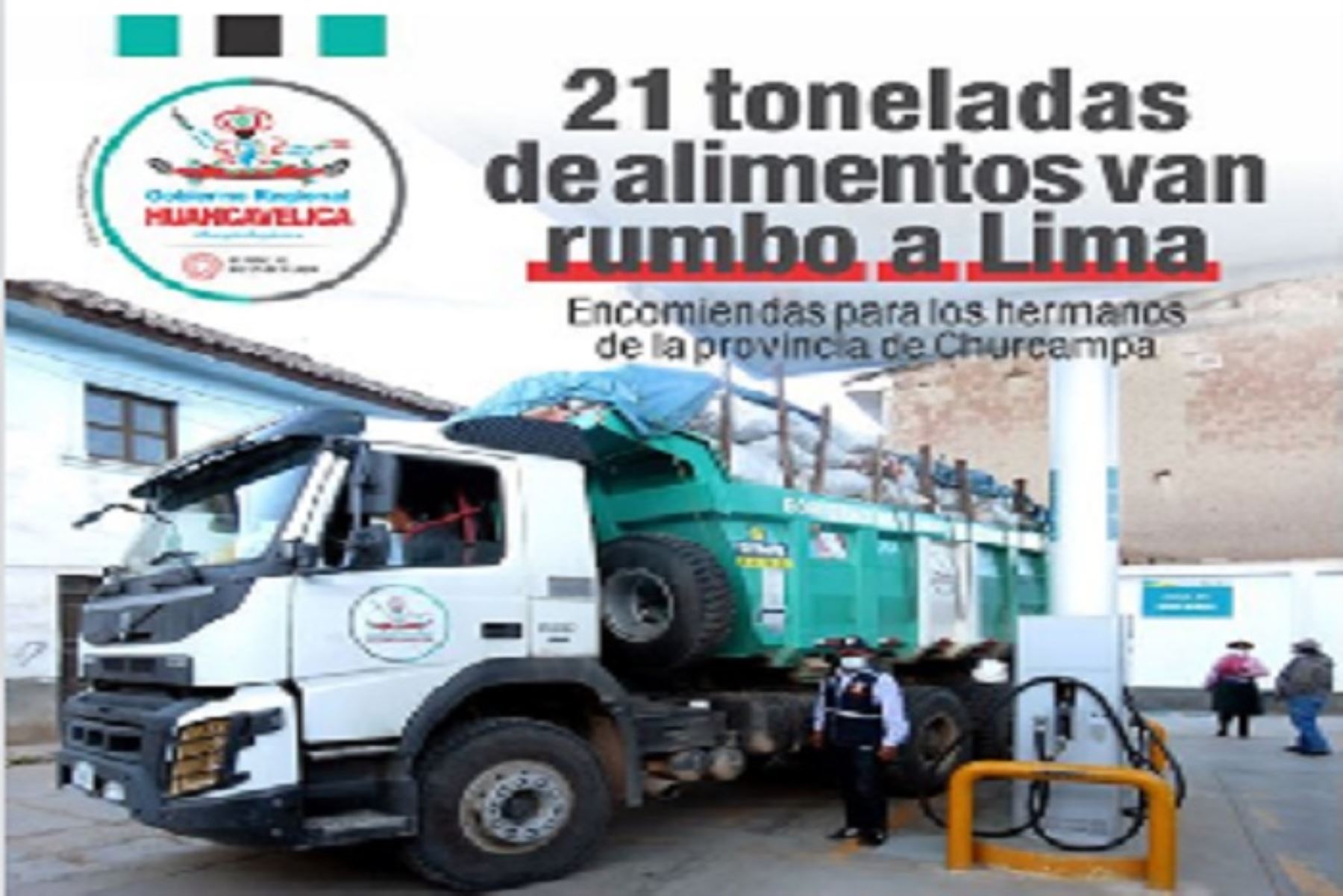 El Gobierno Regional de Huancavelica precisó que el camión verde estará en Santa Anita; mientras el camión rojo en el  local La Merced de Ccasir - Los Poste y en el Centro Social Churcampa – Campoy, en el distrito de San Juan de Lurigancho.