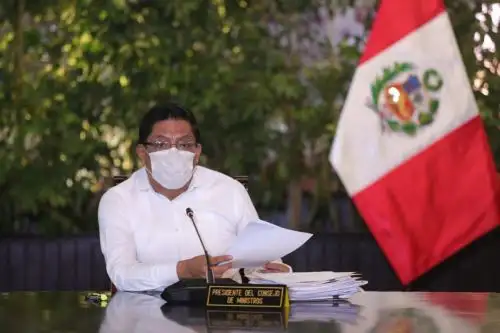 Presidente del Consejo de Ministros, Vicente Zeballos. ANDINA/Prensa Presidencia