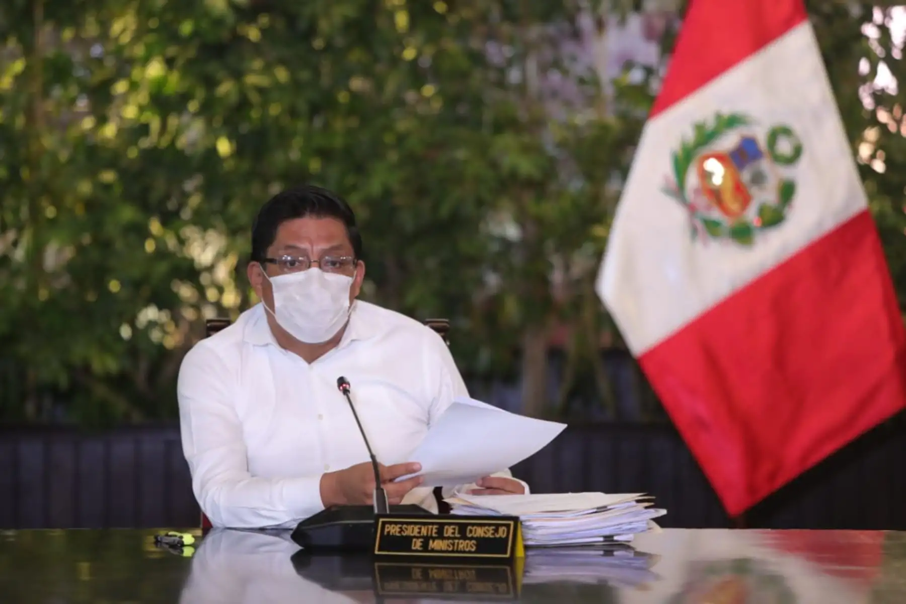 Presidente del Consejo de Ministros, Vicente Zeballos. ANDINA/Prensa Presidencia
