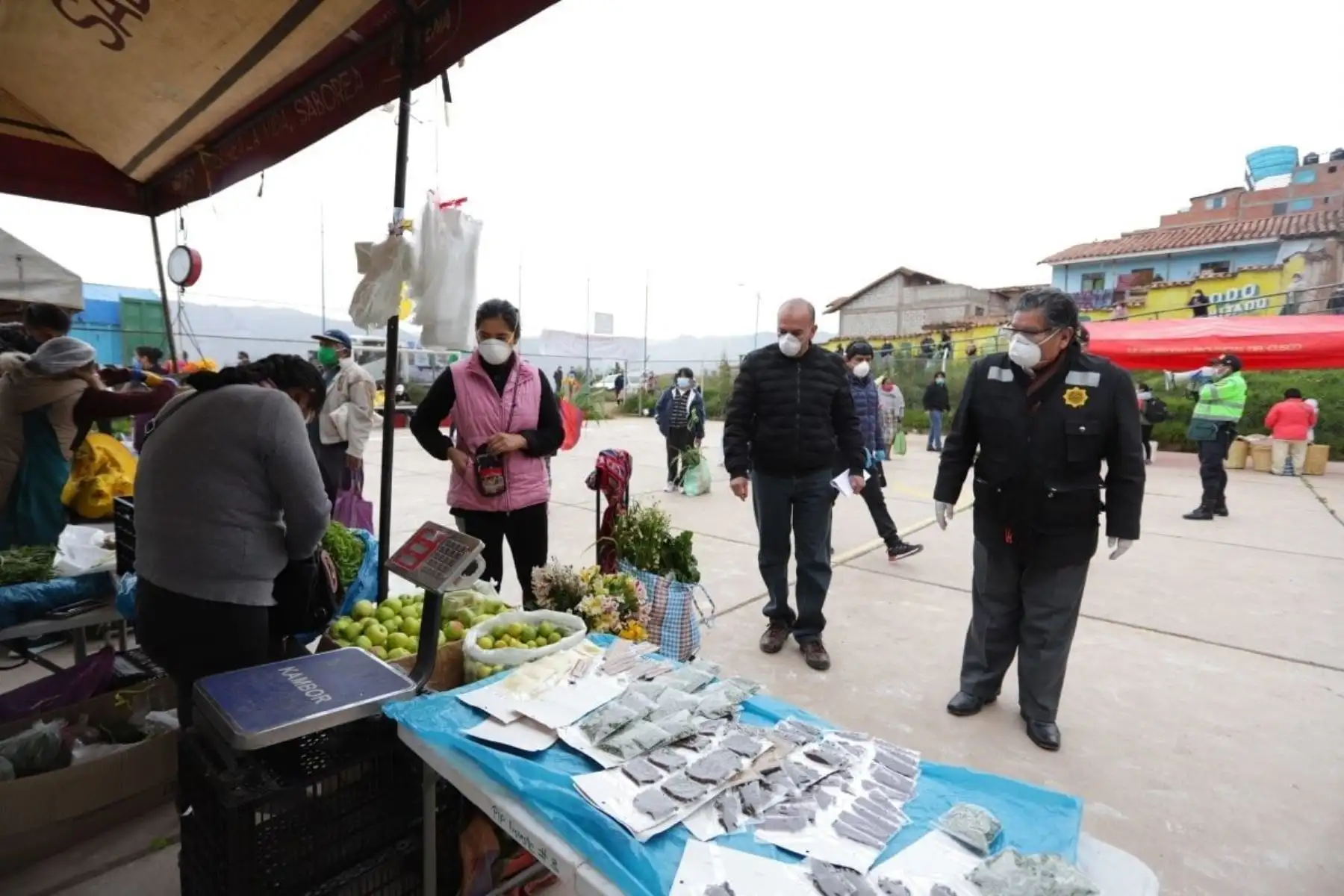 Alcalde del Cusco, Ricardo Valderrama, verificó el cumplimiento de todas las medidas de higiene y seguridad, las que se cumplen de forma estricta. Foto: ANDINA/Municipalidad del Cusco
