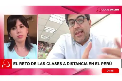 El ministro de Educación, Martín Benavides, en entrevista en línea con la Agencia Andina. ANDINA/Difusión