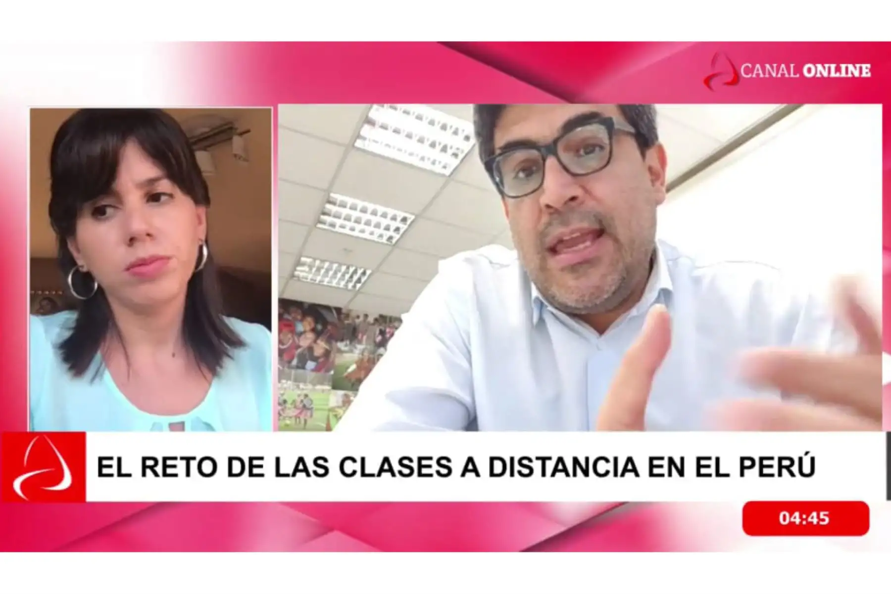 El ministro de Educación, Martín Benavides, en entrevista en línea con la Agencia Andina. ANDINA/Difusión