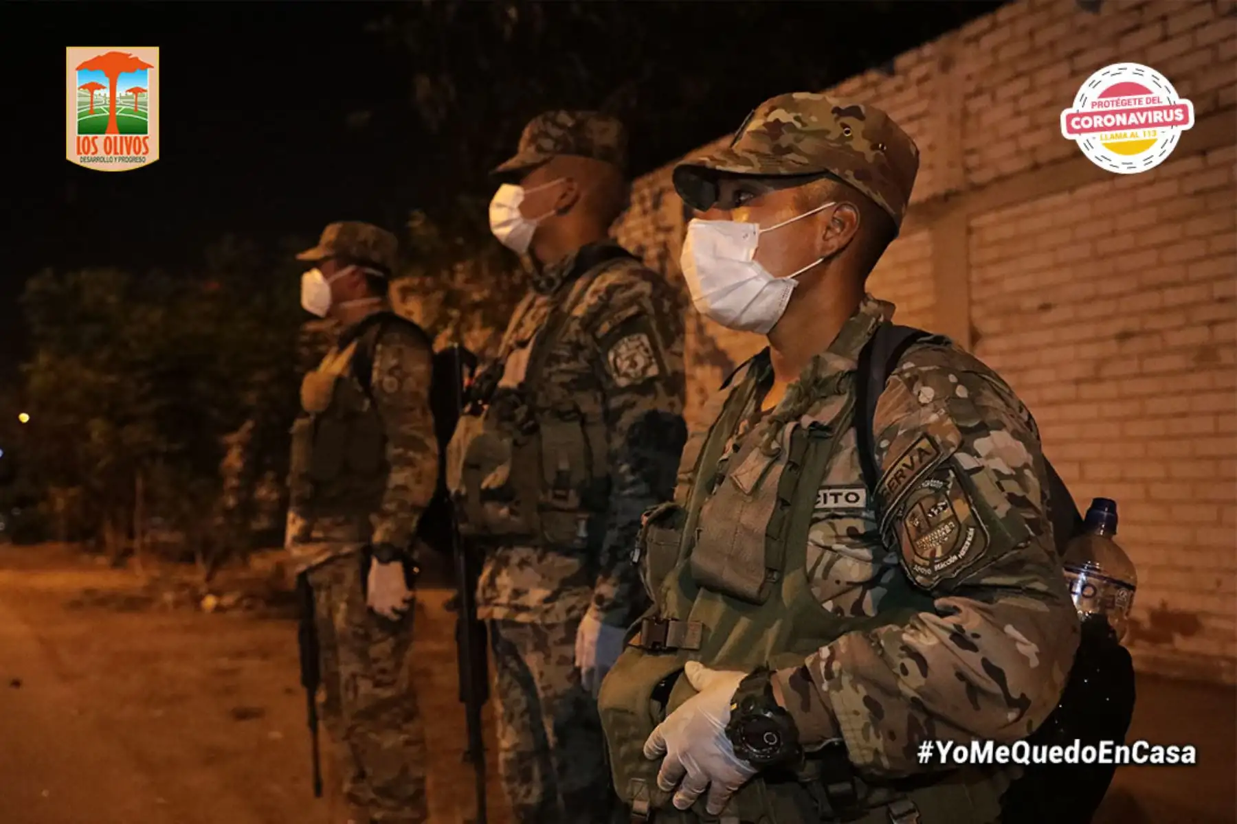 Entrega de donativos contó con el apoyo del Ejército y la Policía. Foto: ANDINA/Municipalidad de Los Olivos