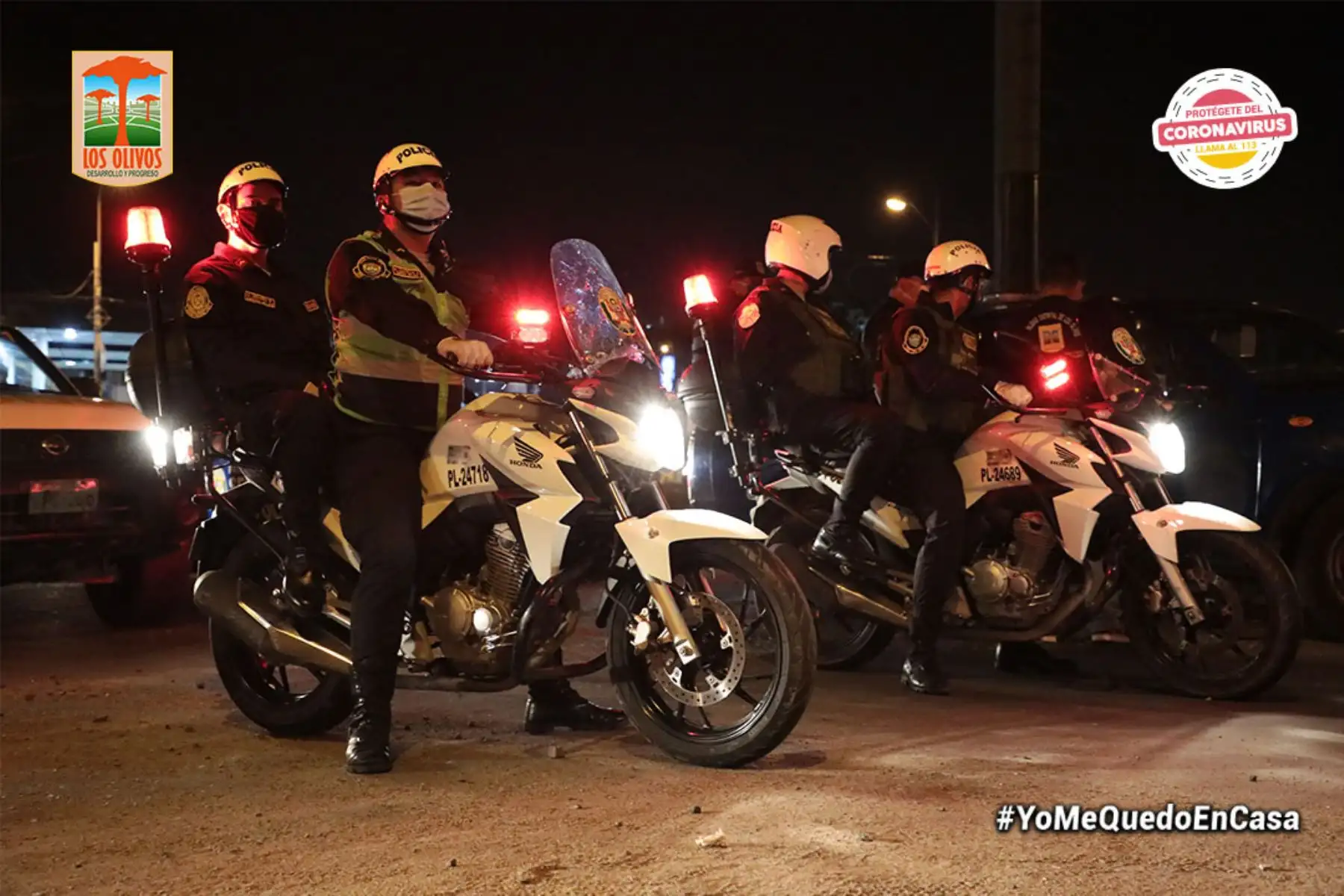 Entrega de donativos contó con el apoyo del Ejército y la Policía. Foto: ANDINA/Municipalidad de Los Olivos