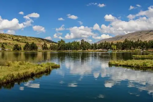 La laguna Ñahuimpuquio, en Junín, muestra mejoras en el color del agua y su biodiversidad gracias al aislamiento social. Foto: ANDINA/ANA