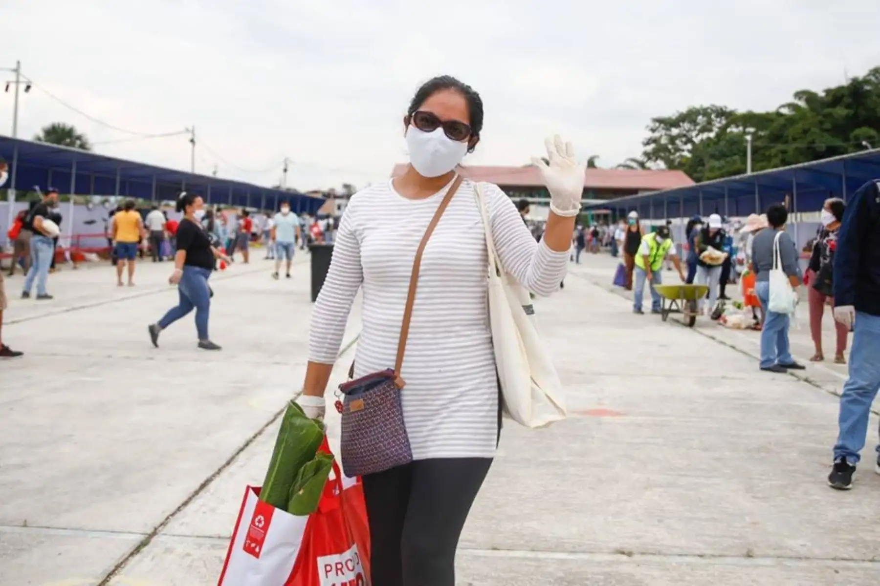 El Minagri implementará más mercados itinerantes para que la compra y venta de productos de primera necesidad sea más segura y reducir los contagios. Foto: ANDINA/Difusión