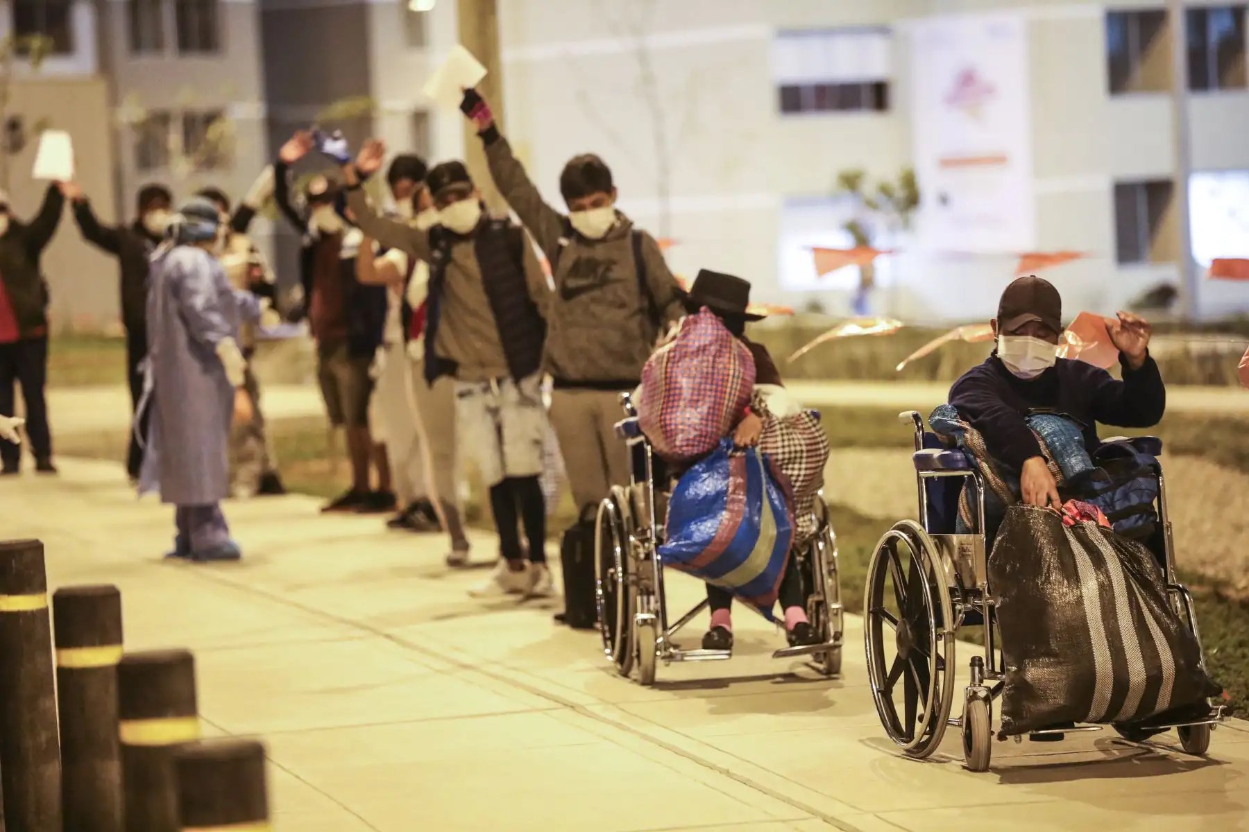 Essalud da de alta a 39 personas de Huancavelica del Centro de atención y aislamiento de Coronavirus.Foto:ANDINA/essalud