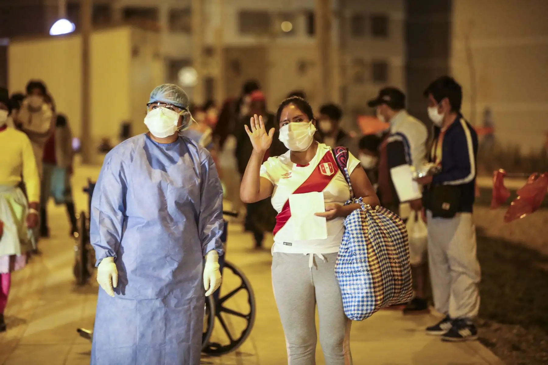 Essalud da de alta a 39 personas de Huancavelica del Centro de atención y aislamiento de Coronavirus.Foto:ANDINA/essalud