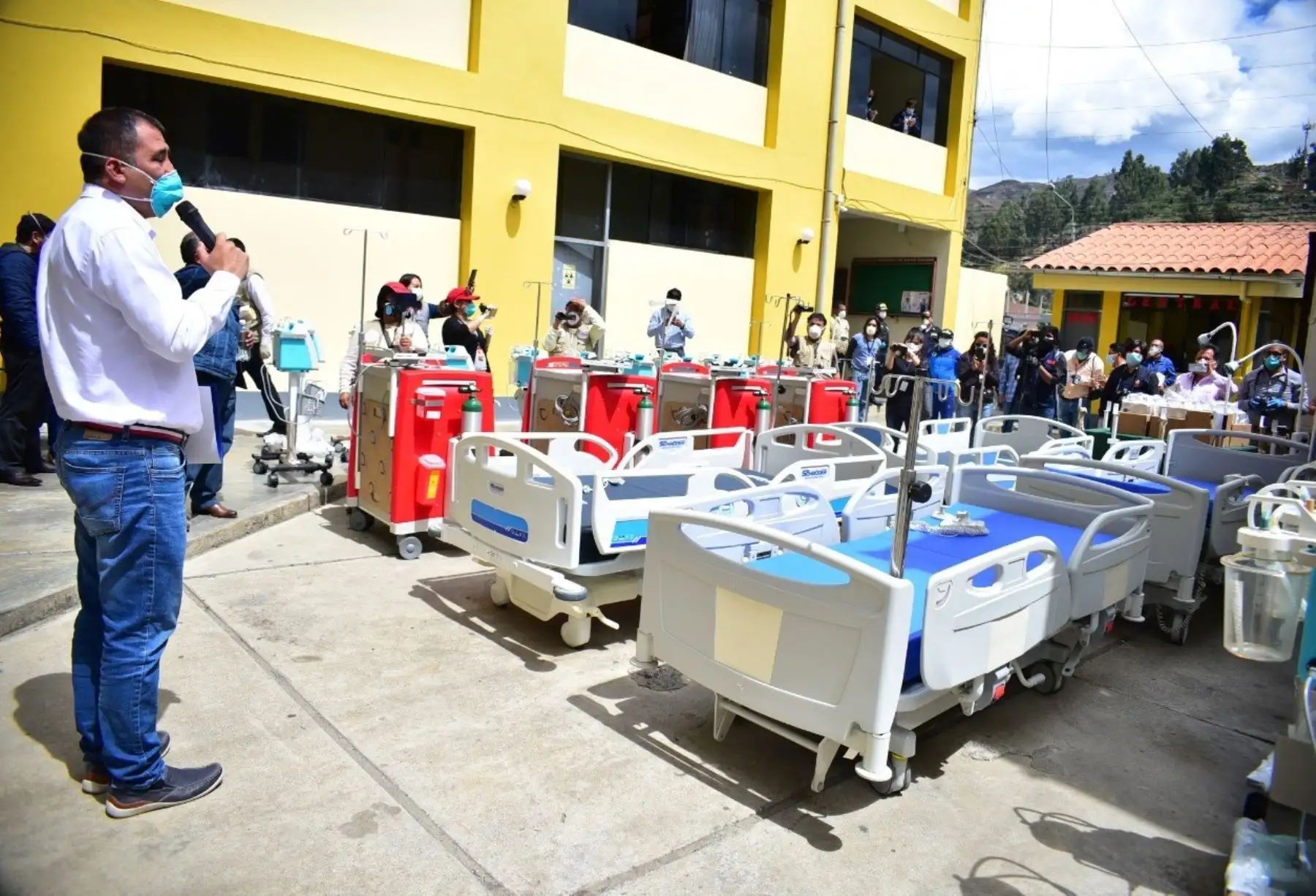 Arriban a Áncash equipos e insumos médicos para luchar contra la pandemia de coronavirus (covid-19) en dicha región. ANDINA/Difusión
