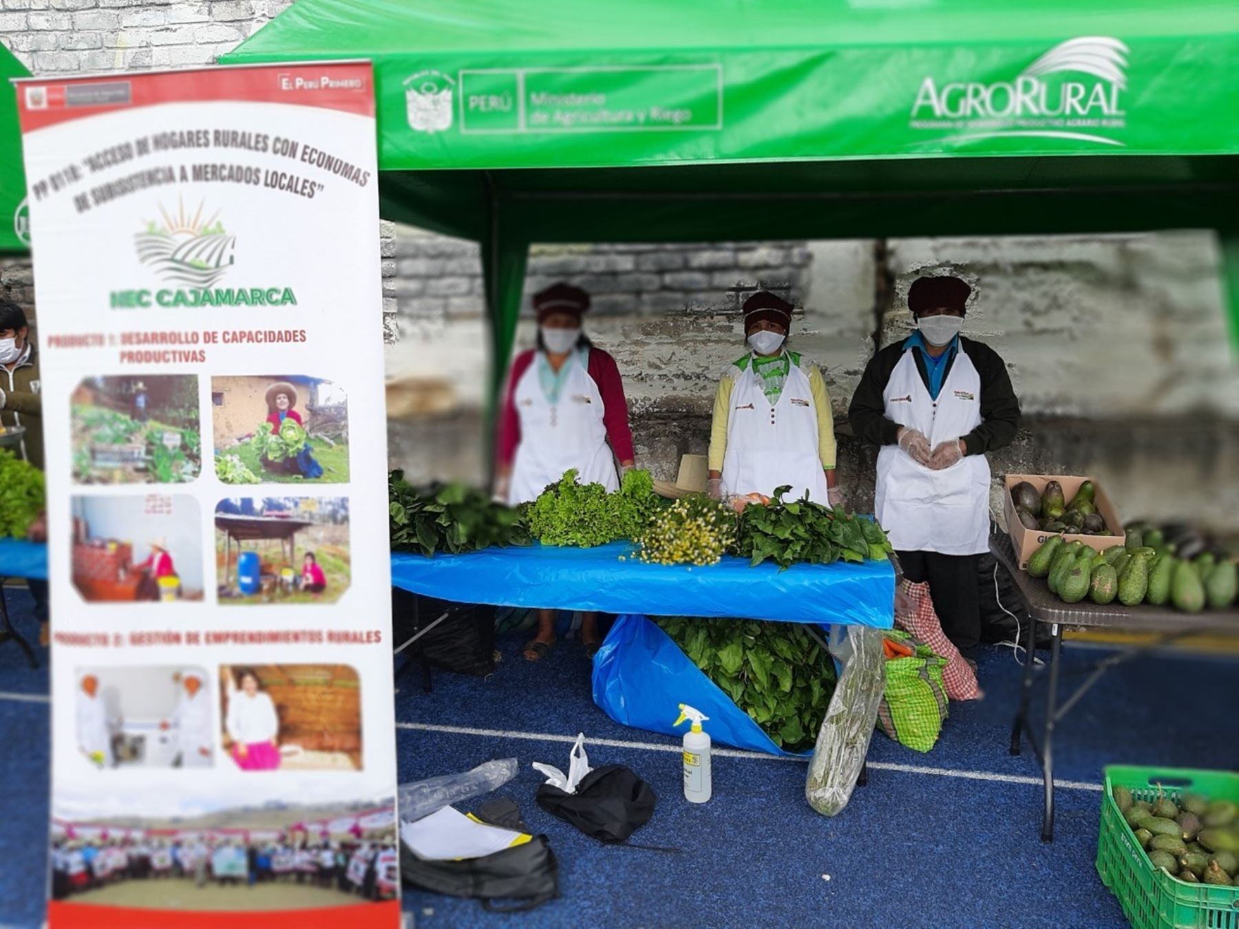 Emprendedores agrarios del proyecto Haku Wiñay participaron en feria itinerante De la chacra a la olla que se realizó en Cajamarca. ANDINA/Difusión