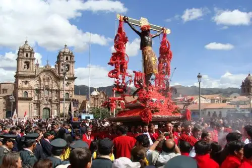 Procesión del Señor de los Temblores, patrón del Cusco, en una imagen de archivo.