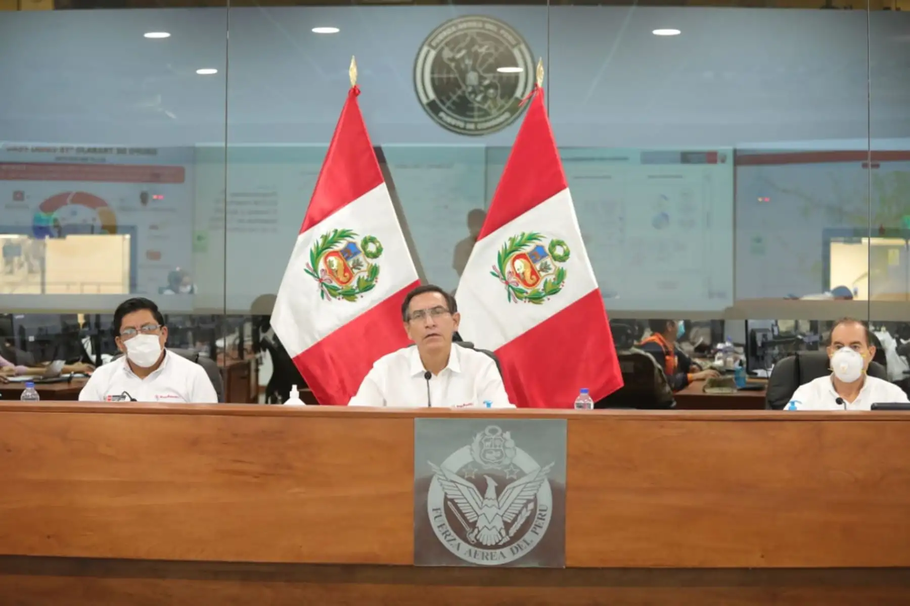 El presidente Martín Vizcarra informa los avances de las medidas adoptadas por el Gobierno en el marco del estado de emergencia nacional por el coronavirus (covid-19). Foto: ANDINA/Prensa Presidencia