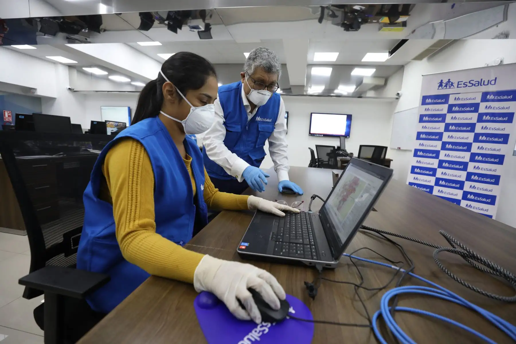 Essalud presenta nueva información sobre zonas de mayor riesgo del coranavirus.Foto:ANDINA/Essalud