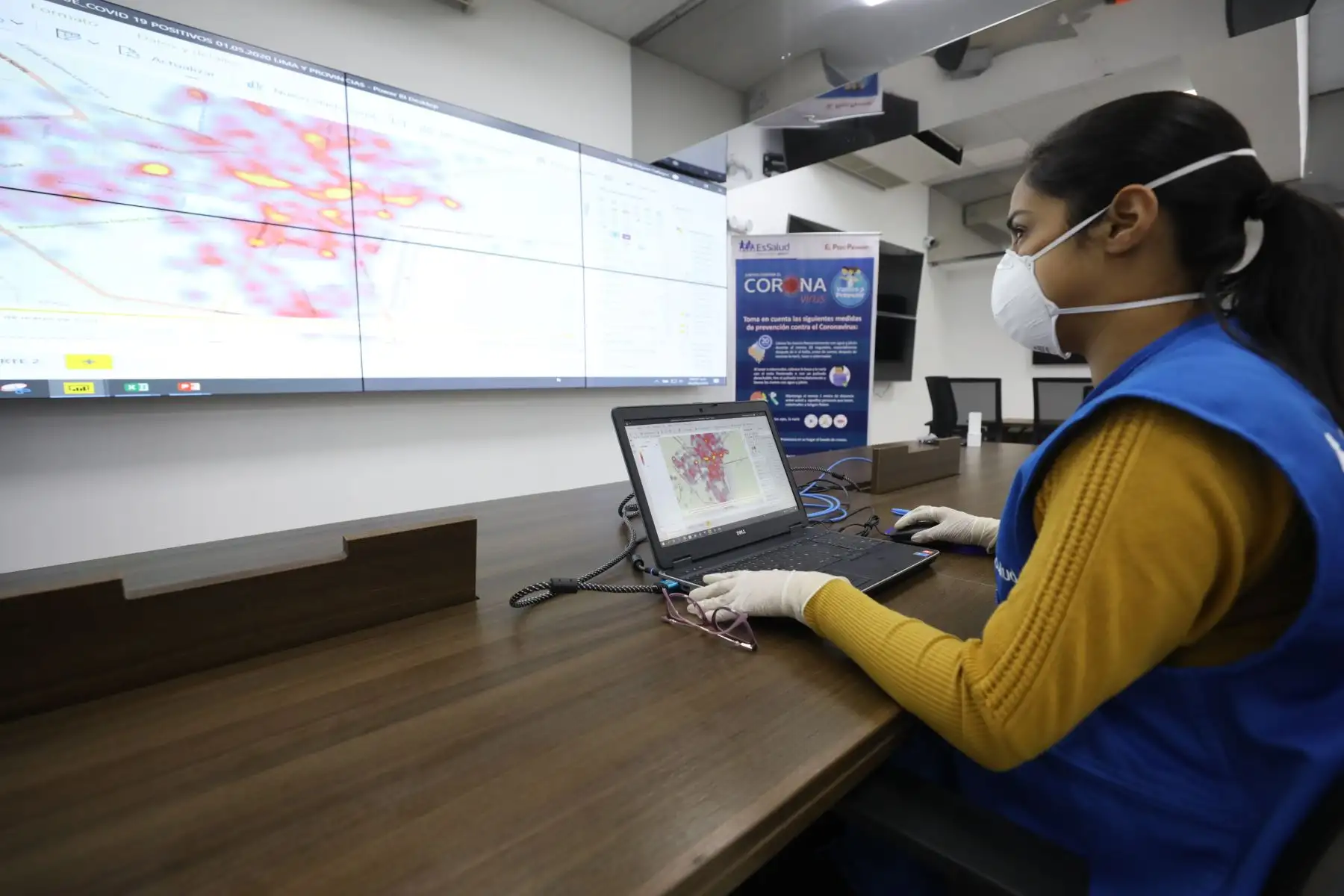 Essalud presenta nueva información sobre zonas de mayor riesgo del coranavirus.Foto:ANDINA/Essalud