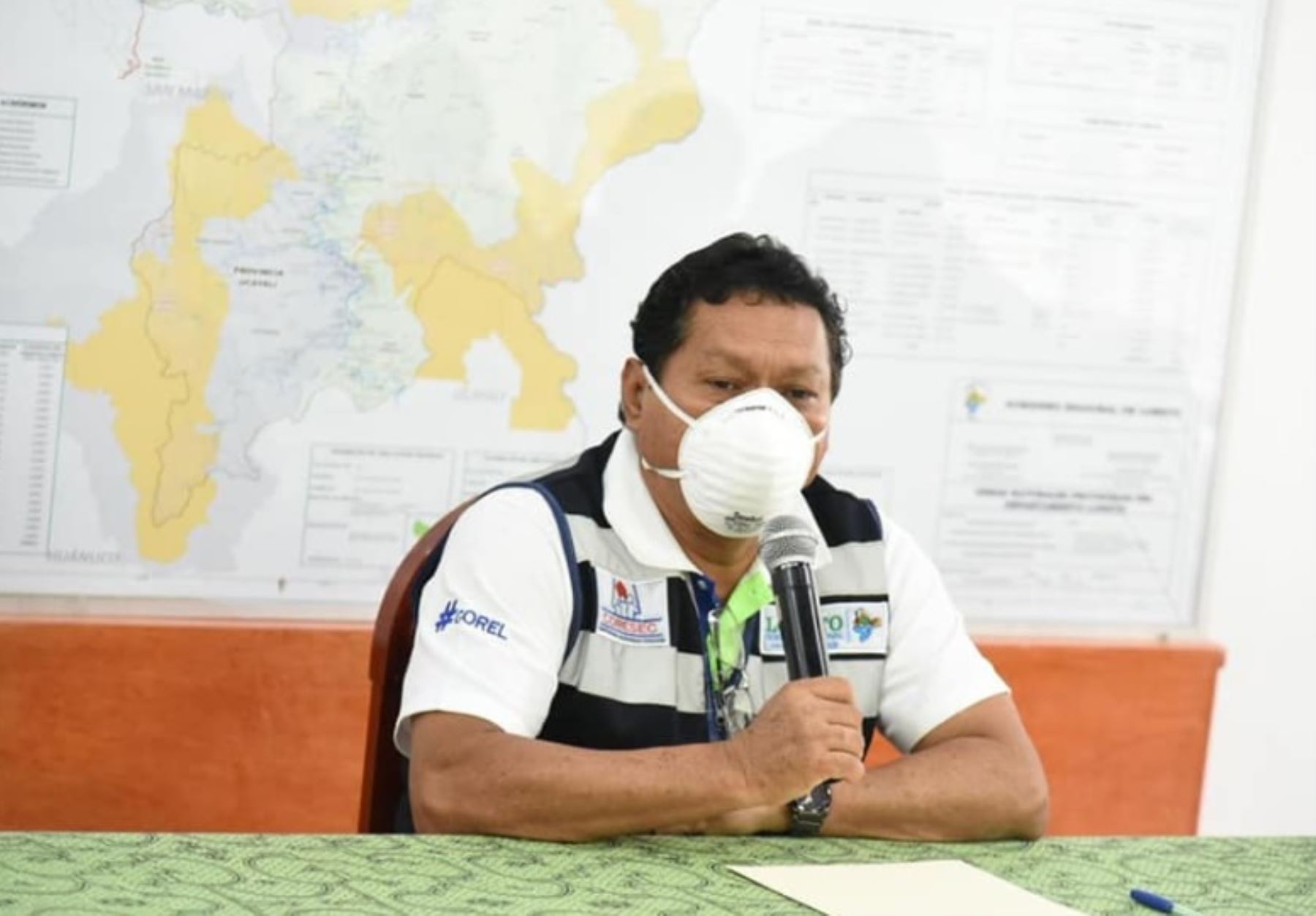 El gobernador regional de Loreto, Elisbán Ochoa, se encuentra en aislamiento social en su vivienda tras contagiarse con el nuevo coronavirus. Foto: ANDINA/Difusión