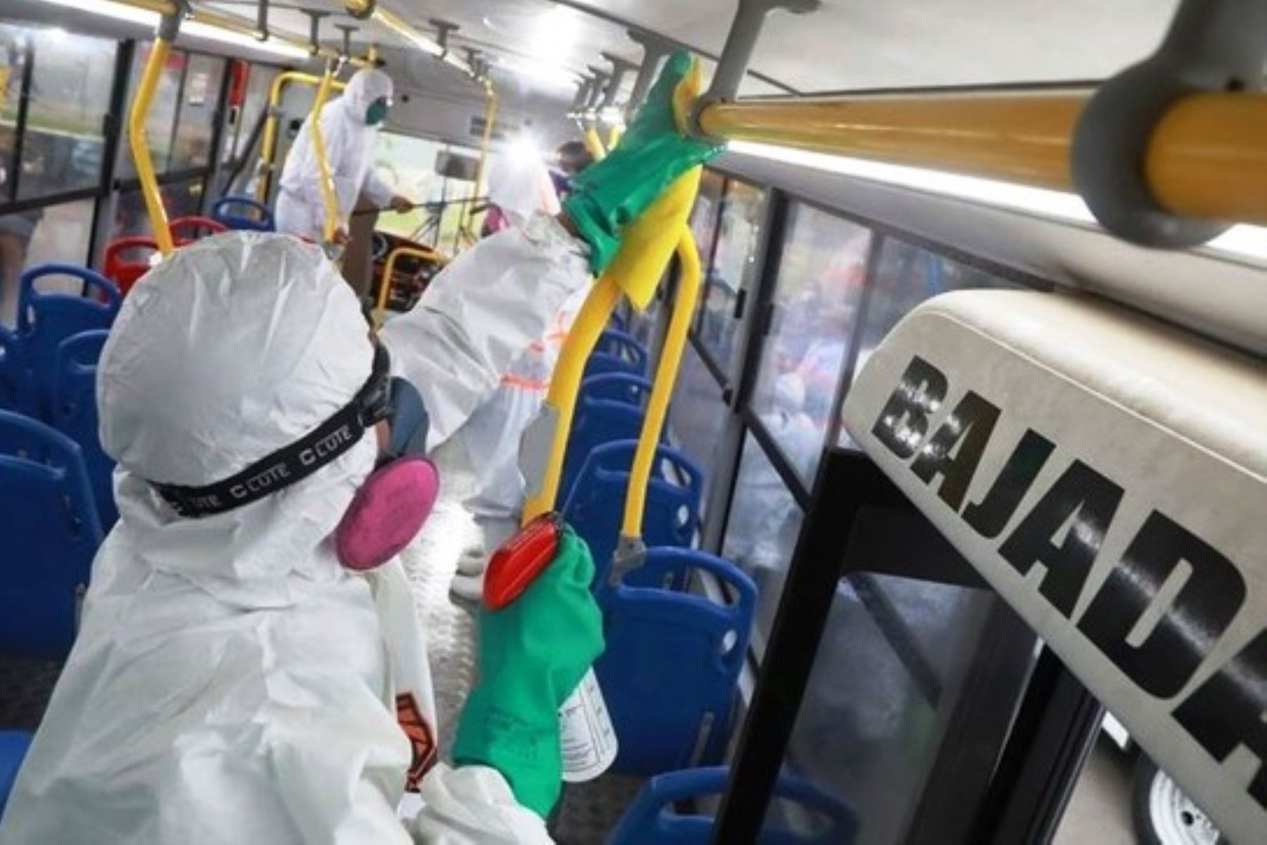 MTC: más de 123,000 desinfecciones se realizaron a flota de transporte público. Foto: ANDINA/Difusión.