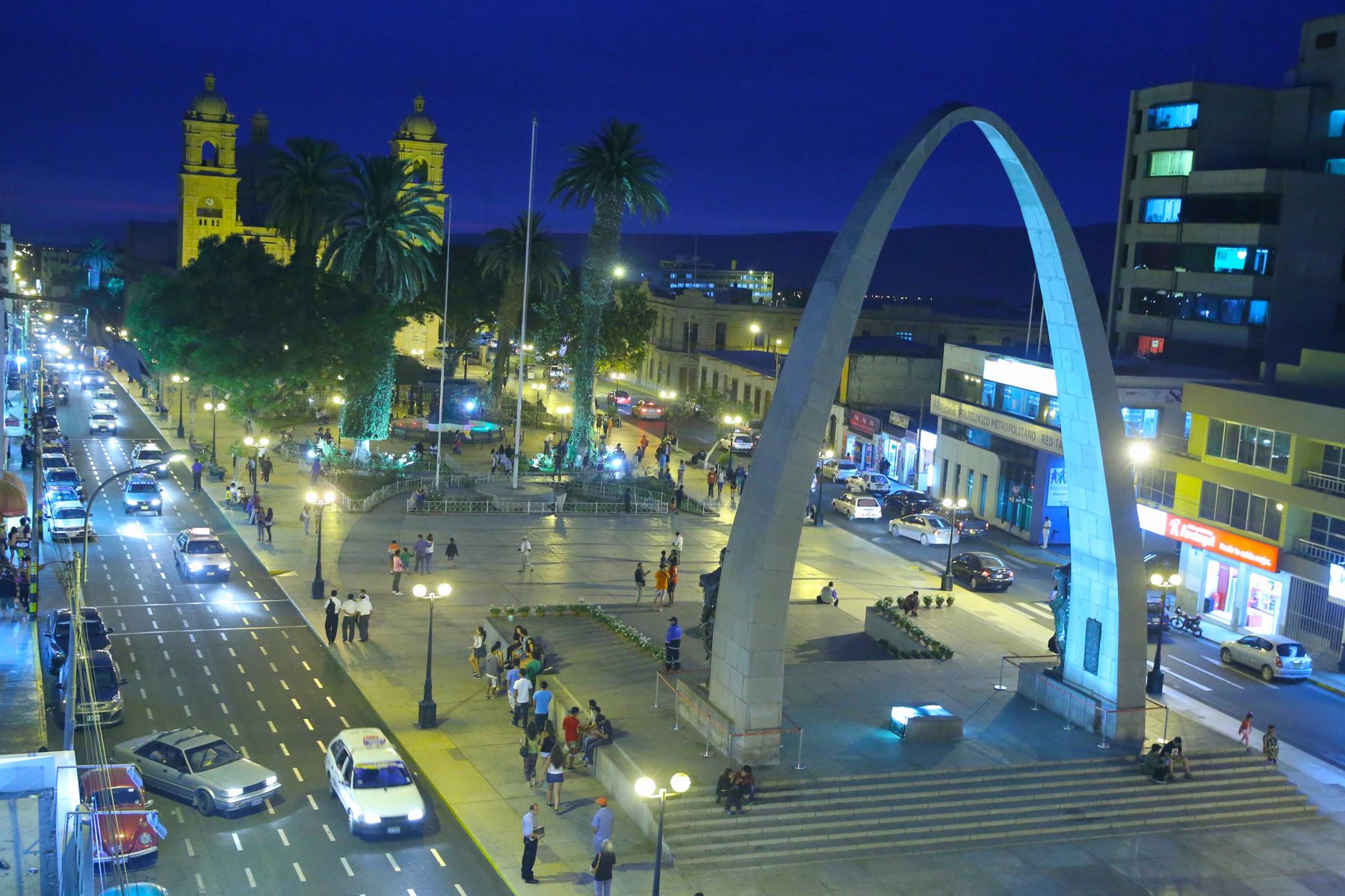 Vista de la plaza de Armas de Tacna. ANDINA/Difusión