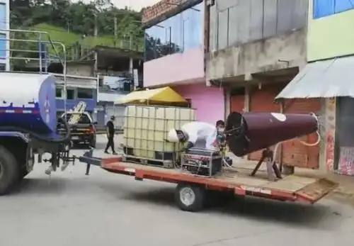 La Fiscalía y autoridades del distrito de Inambari, en Madre de Dios adoptan medidas para prevenir el coronavirus en las localidades de Inambari y Mazuko. ANDINA/Difusión