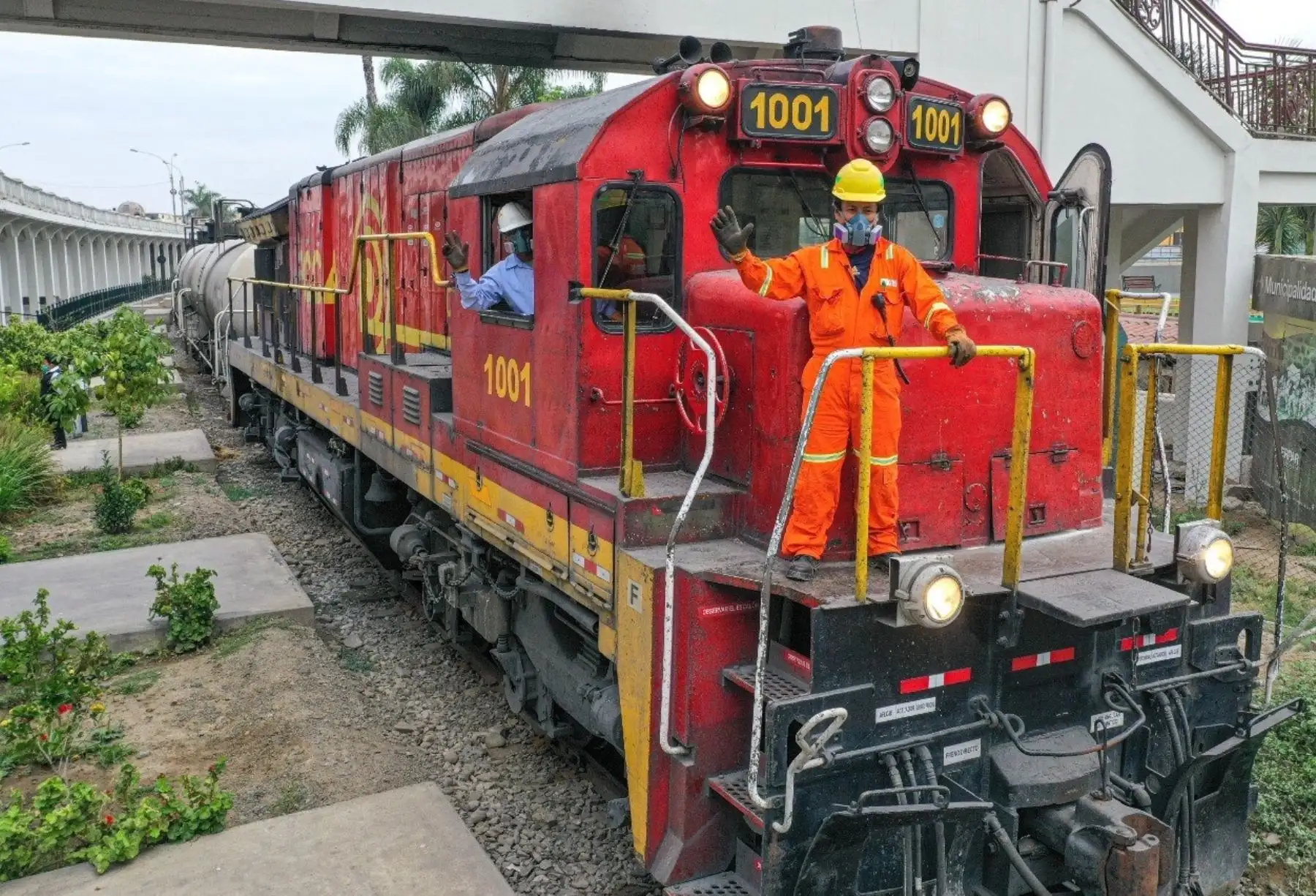 Ferrocarriles transportaron más de 5 millones de galones de combustible y más de 4 millones de toneladas de carga al sur y centro del país. ANDINA/Difusión