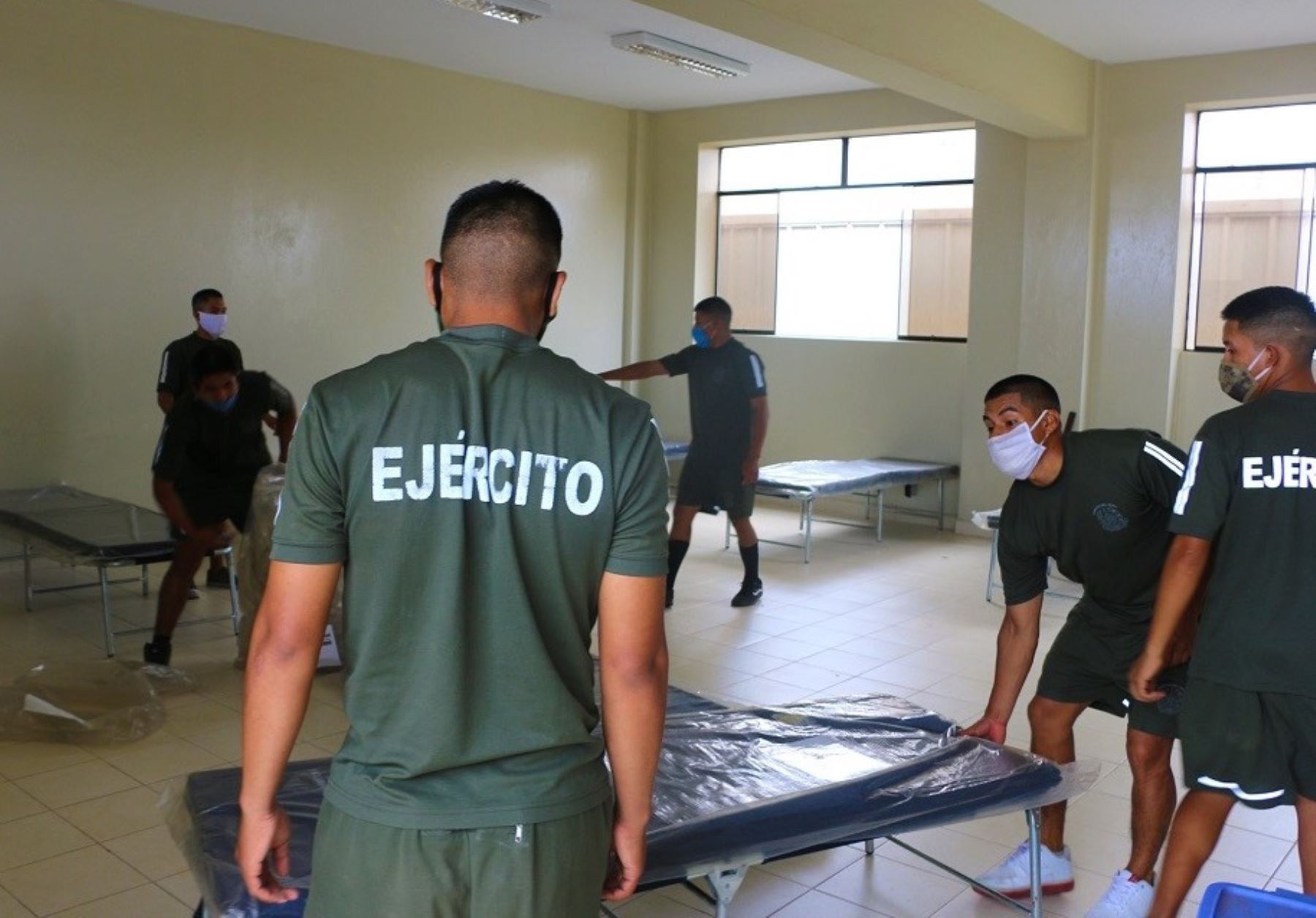 Región Lima acelera trabajos para implementar albergue temporal en Huacho para atender pacientes covid-19. También acelera proceso para compra de ambulancias y pruebas rápidas. ANDINA/Difusión