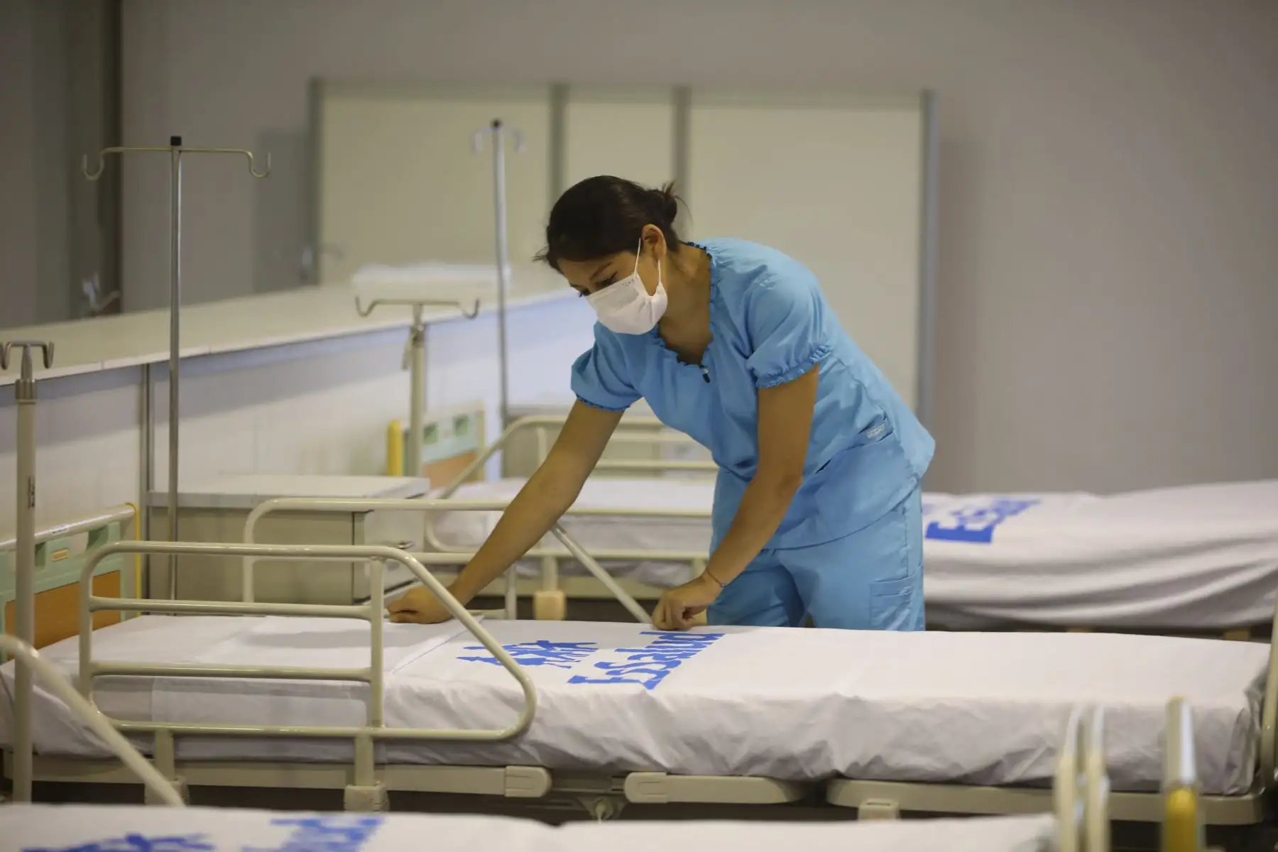 Médicos y enfermeras de Essalud pasarán Día de la Madre en Villa Panamericana luchando contra el COVID-19.Foto:ANDINA/Essalud