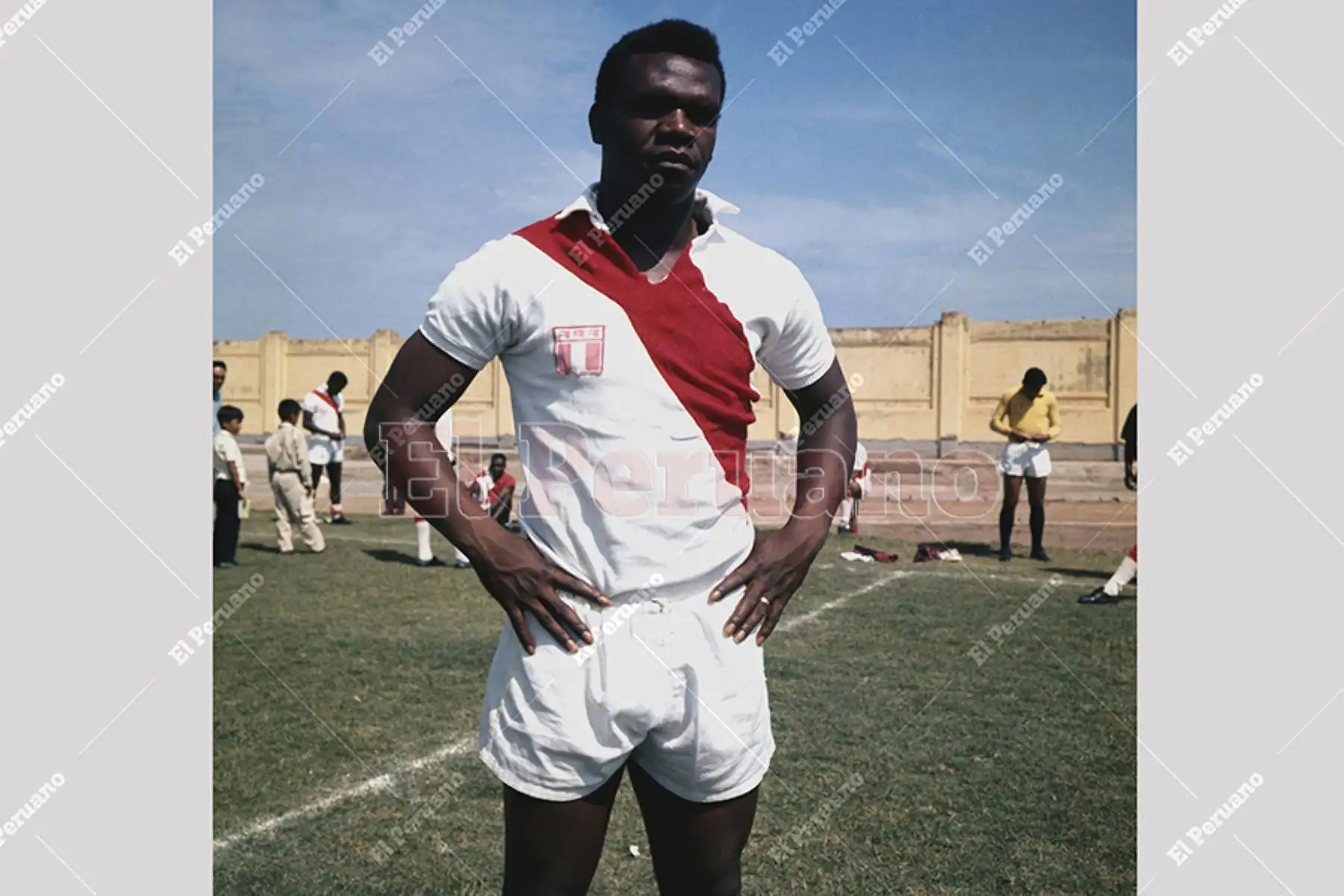 Lima - 1970 / Pedro Pablo "Perico" León delantero de la selección peruana de fútbol que se prepara para el mundial de México 70. Foto: Archivo Histórico de El Peruano