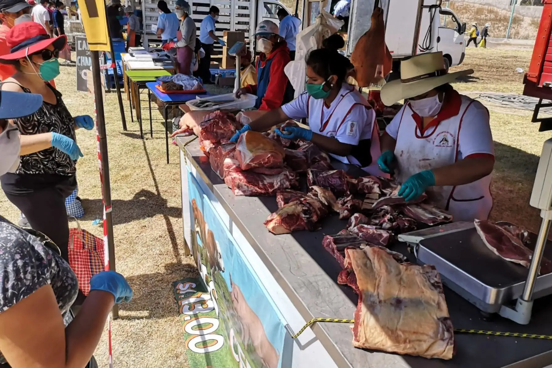 Mercados itinerantes en Arequipa.