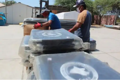 El COER Lambayeque llevó ayuda humanitaria a familias damnificadas por vientos fuertes en el distrito de Jayanca. Foto: ANDINA/Difusión