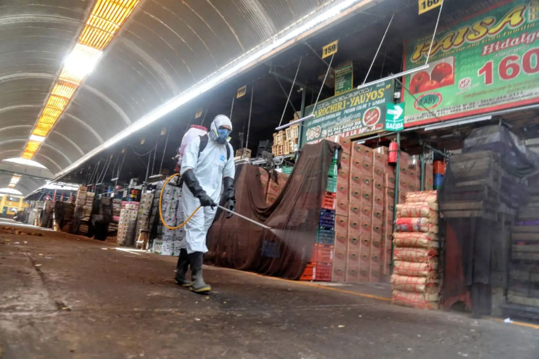 Mercado Mayorista de Frutas, en el distrito limeño de La Victoria. ANDINA