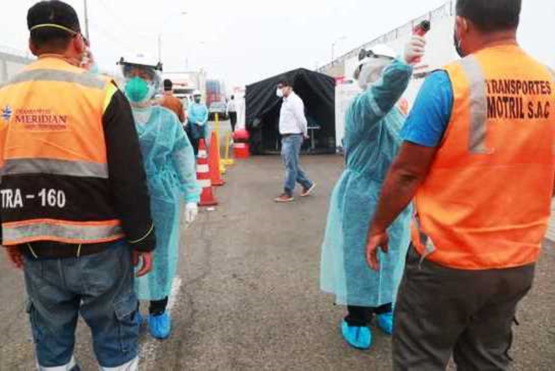 Coronavirus: más de 10,000 transportistas del Callao pasaron prueba de triaje. Foto: ANDINA/Difusión.