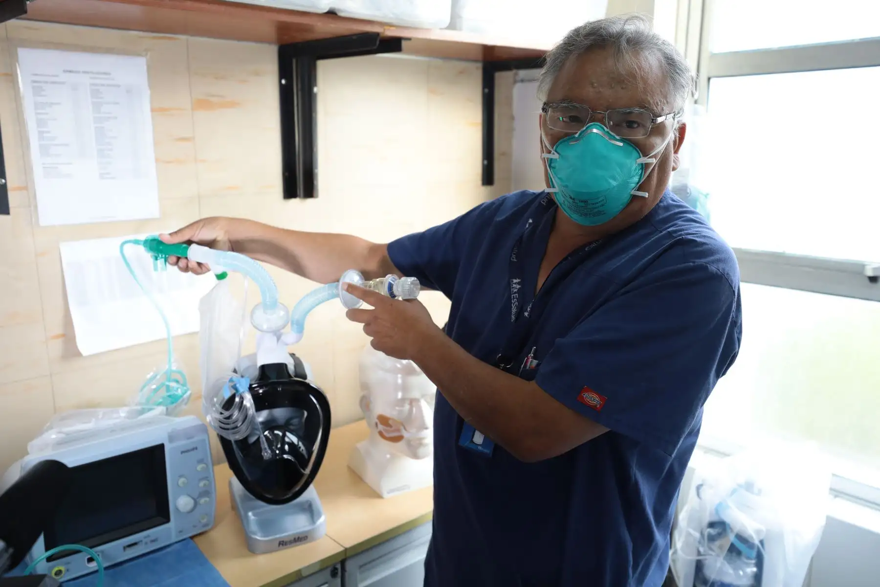 Snorkel covid-19, un sistema para evitar que los pacientes de coronavirus lleguen a ventilación mecánica.
