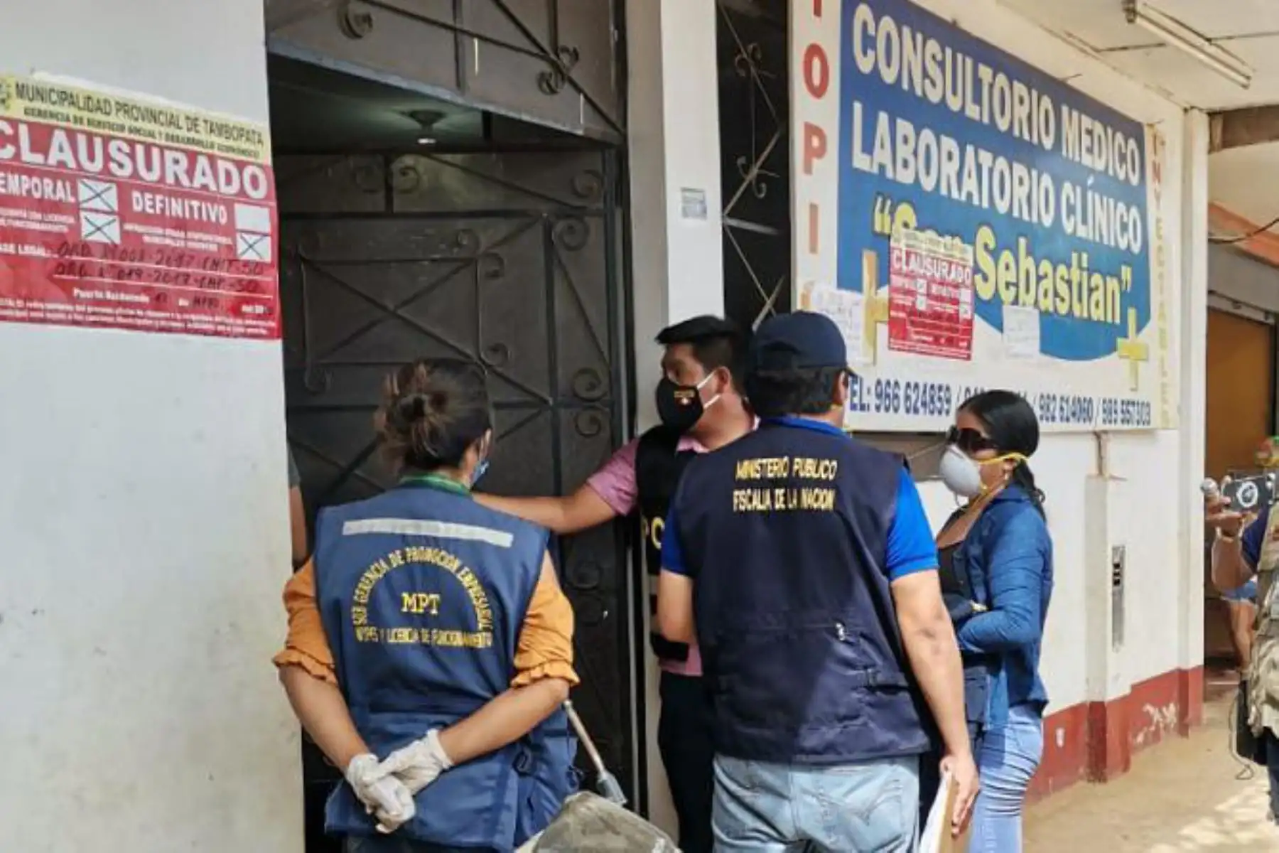 La Fiscalía de Prevención del Delito de Tambopata intervino un consultorio que operaba de manera ilegal.