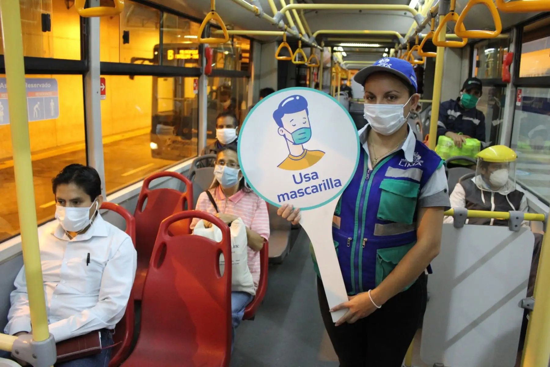Metropolitano y corredores complementarios realizaron más de 8 millones de viajes en los dos meses de emergencia por coronavirus. Foto: ANDINA/Municipalidad de Lima