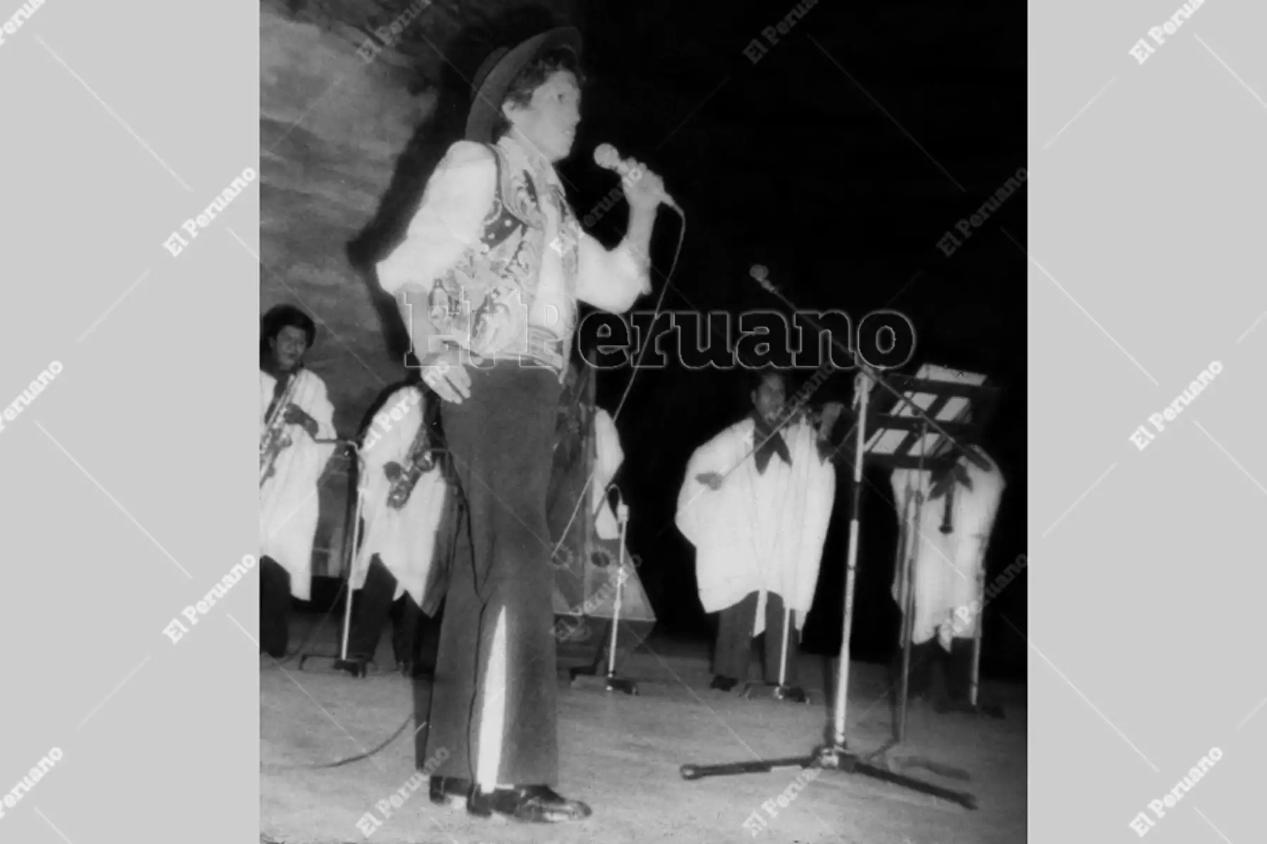 Lima - mayo 1989. Cantante  Eusebio "Chato" Grados. Foto: Archivo Histórico de El Peruano