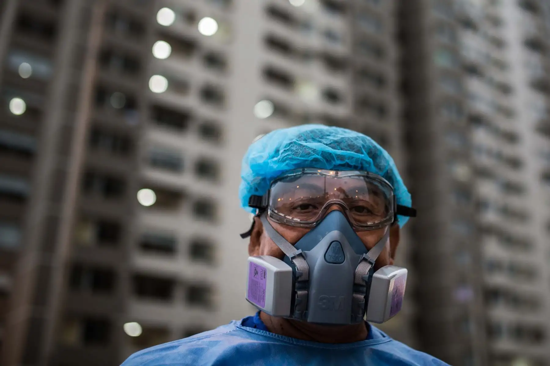 La villa de los Juegos Panamericanos 2019, transformada en tiempo récord de albergue de deportistas de elite a baluarte contra la pandemia para miles de contagiados. Foto: EFE
