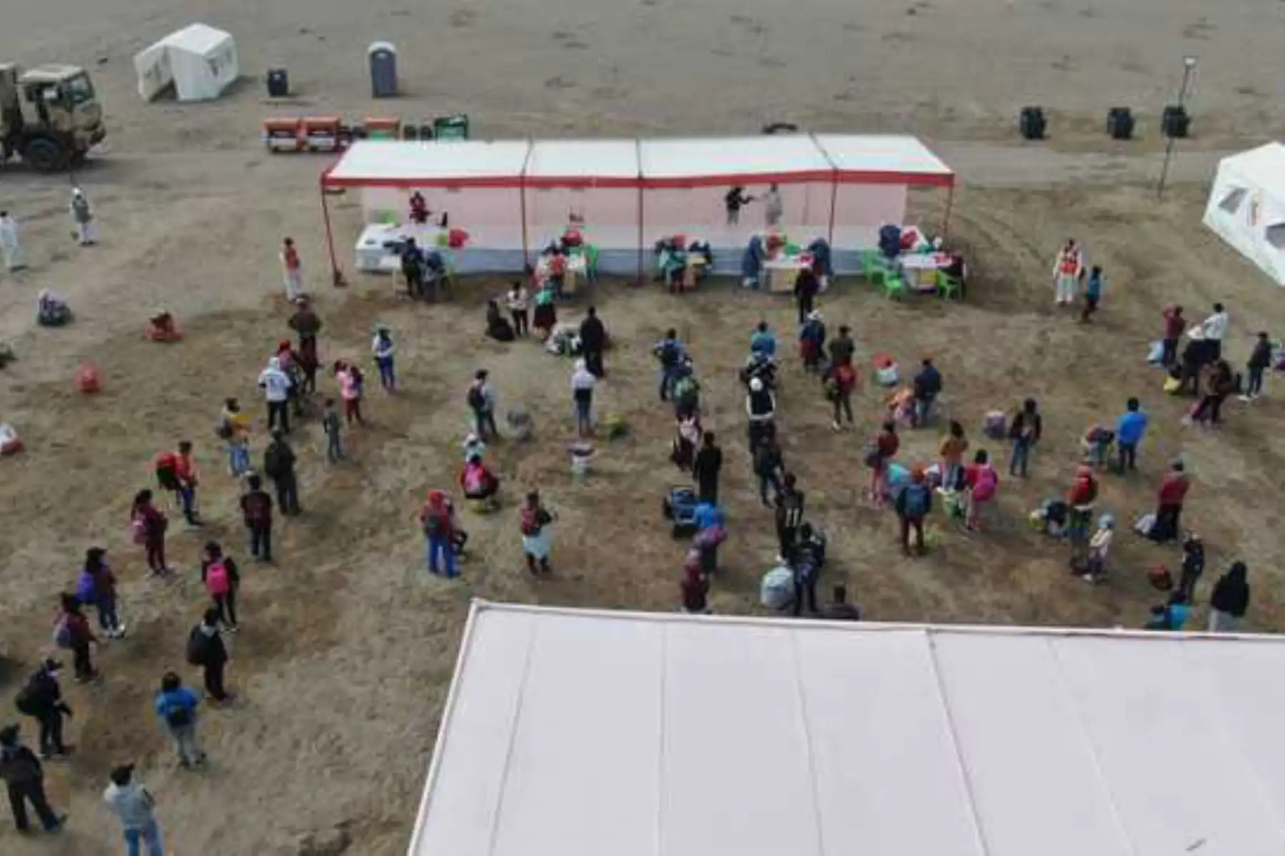 Tras pasar cuarentena en un albergue en Ancón, más de 200 personas de condiciones vulnerables serán trasladadas a su región Áncash. Foto: ANDINA/Difusión