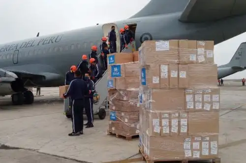 EsSalud movilizó cerca de 30 toneladas de equipos de protección e insumos médicos a las regiones del Cusco, Áncash y Puno. Foto:ANDINA/Essalud
