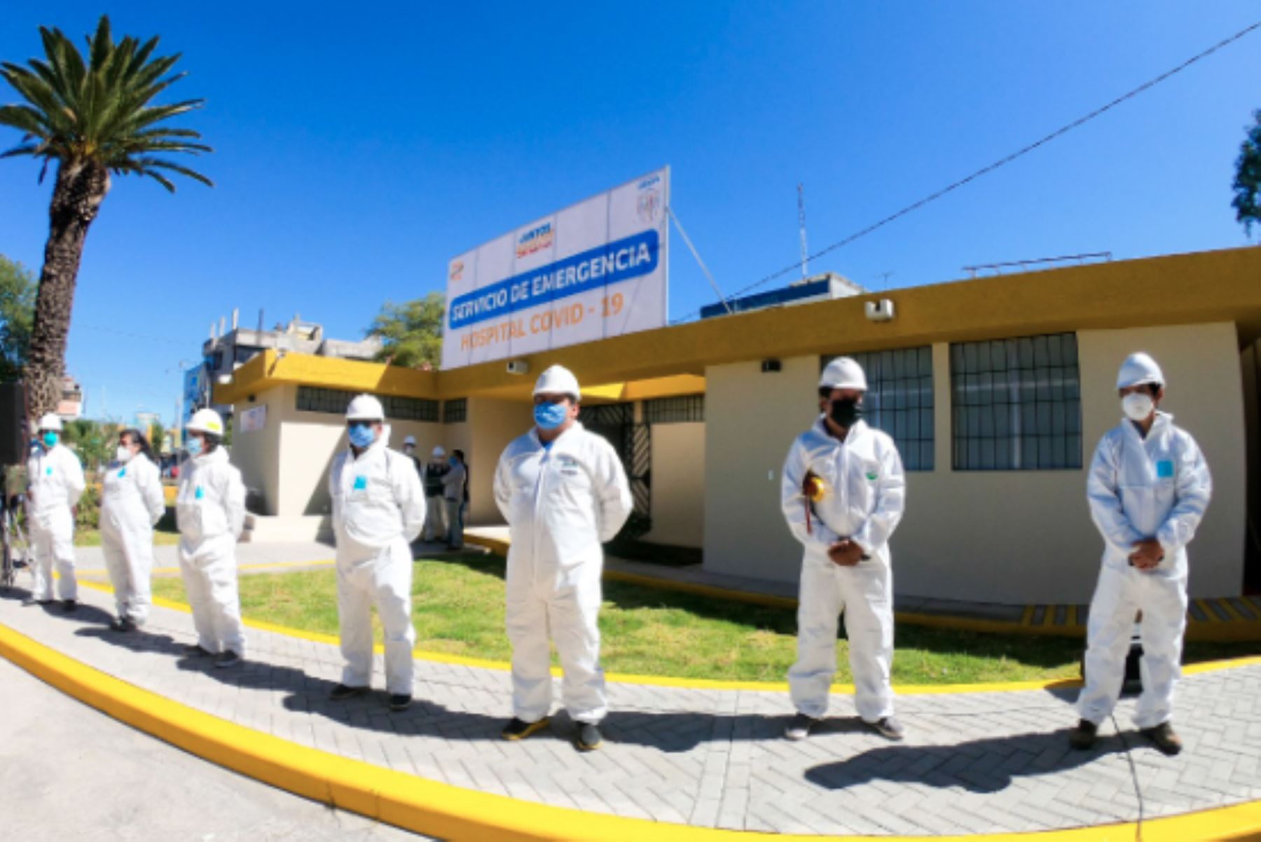 La región Arequipa puso en funcionamiento el centro de emergencia covid-19. Foto: ANDINA/Difusión
