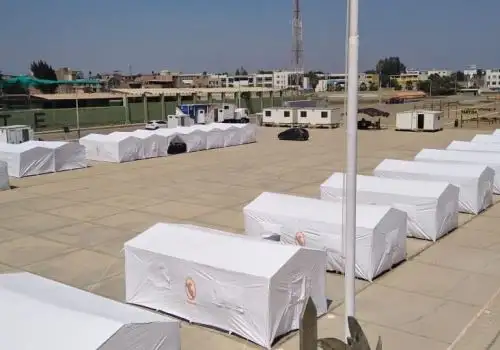 Titular del Ministerio de Defensa, Walter Martos, presentará hoy hospital de campaña en Lambayeque y centro de aislamiento voluntario.
