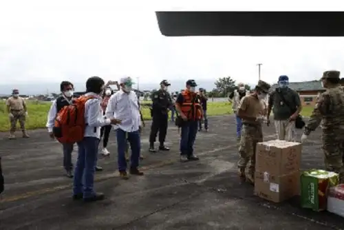 La visita de trabajo de la ministra y coordinadora del Ejecutivo para San Martín, es fortalecer las acciones de vigilancia, prevención, respuesta y control del covid-19 en la región.