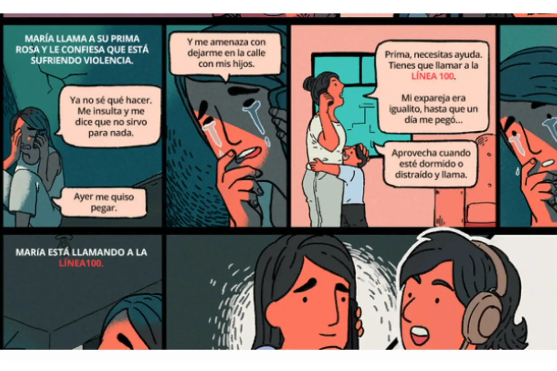 A través de un lenguaje coloquial y cercano a las personas el Ministerio de la Mujer busca prevenir violencia contra la mujer u otro miembro de la familia durante estado de emergencia sanitaria. Cortesía