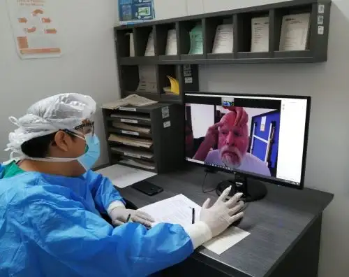 Desde el 3 de abril dicha institución viene implementando con éxito el servicio de teleorientación oftalmológica en beneficio de sus pacientes