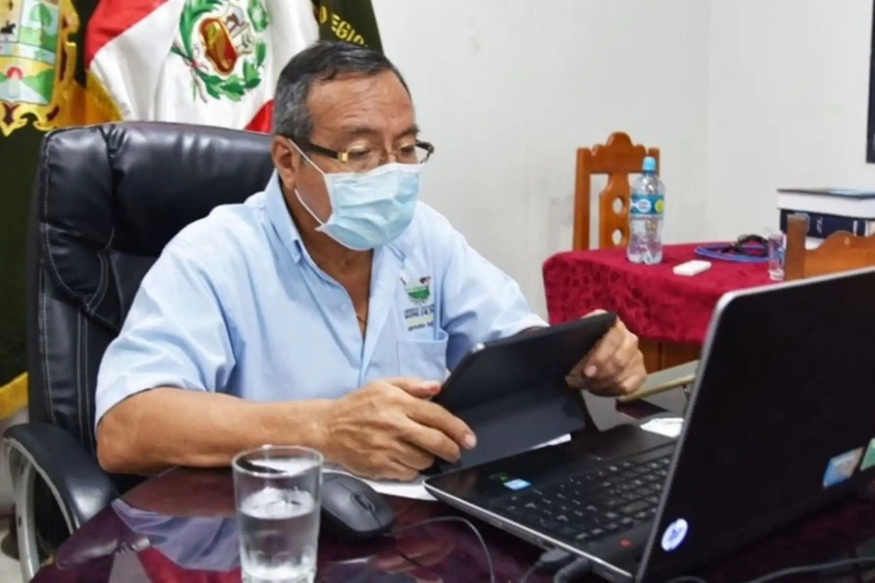 Gobernador regional de Madre de Dios, Luis Hidalgo. ANDINA/Difusión