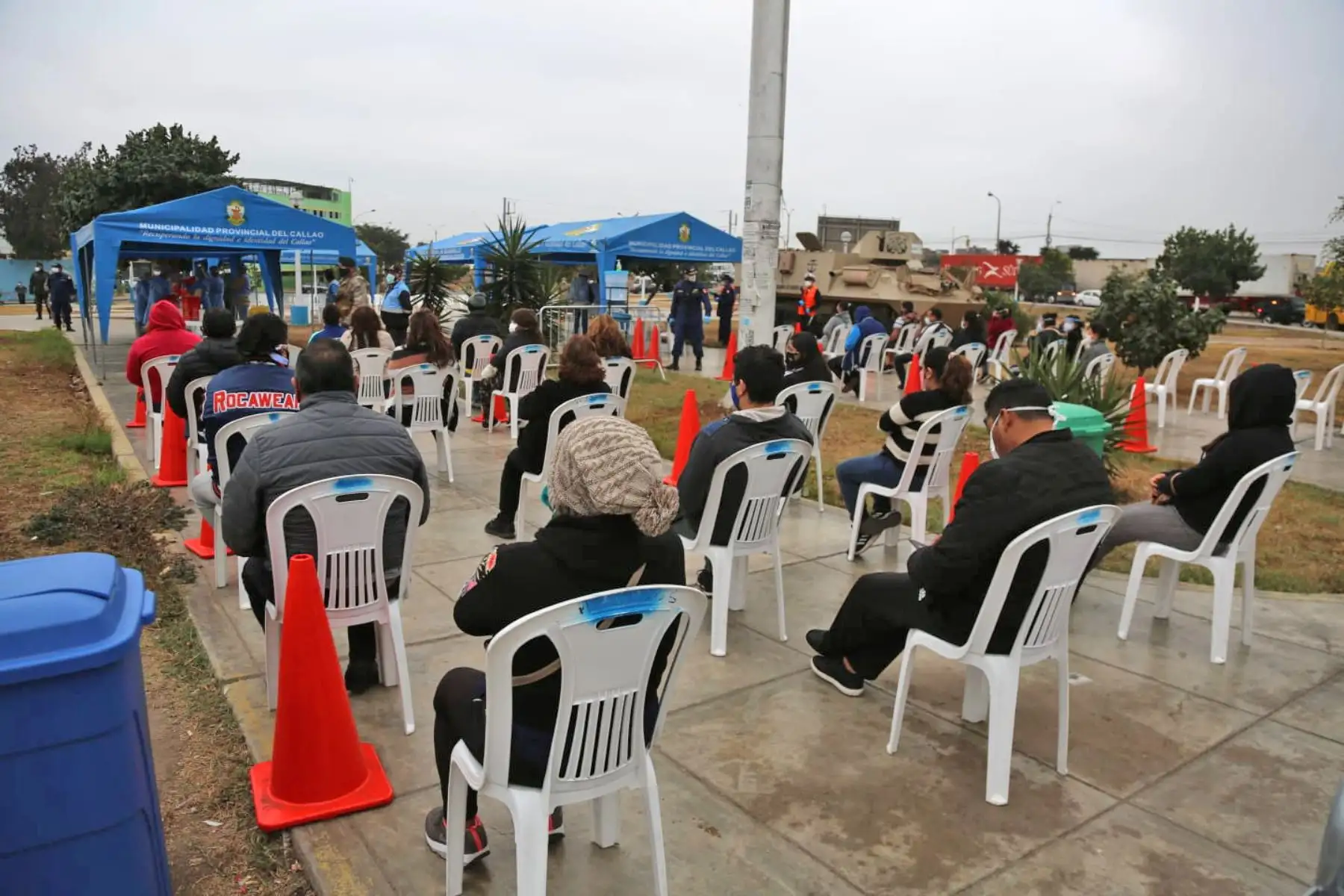 Los lugares designados son la Estación La Cultura, Estación Bayóvar y los paraderos de la av. Morales Duárez con la av. Elmer Faucett y paradero de la av. Angamos con la av. Tomás Marsano. Foto: ANDINA/Minsa