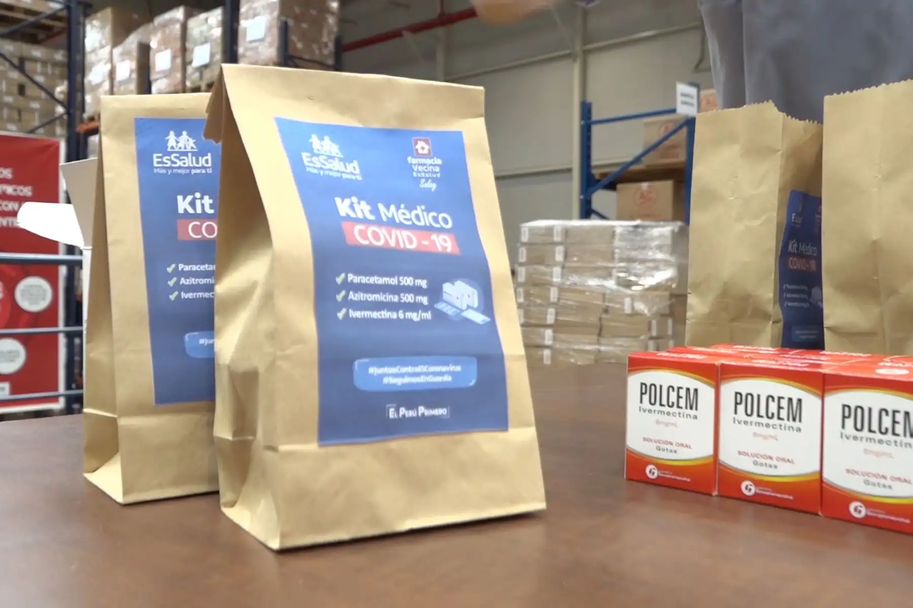 Kit Médico COVID-19 que distribuye EsSalud para combatir la pandemia. Foto: ANDINA/EsSalud