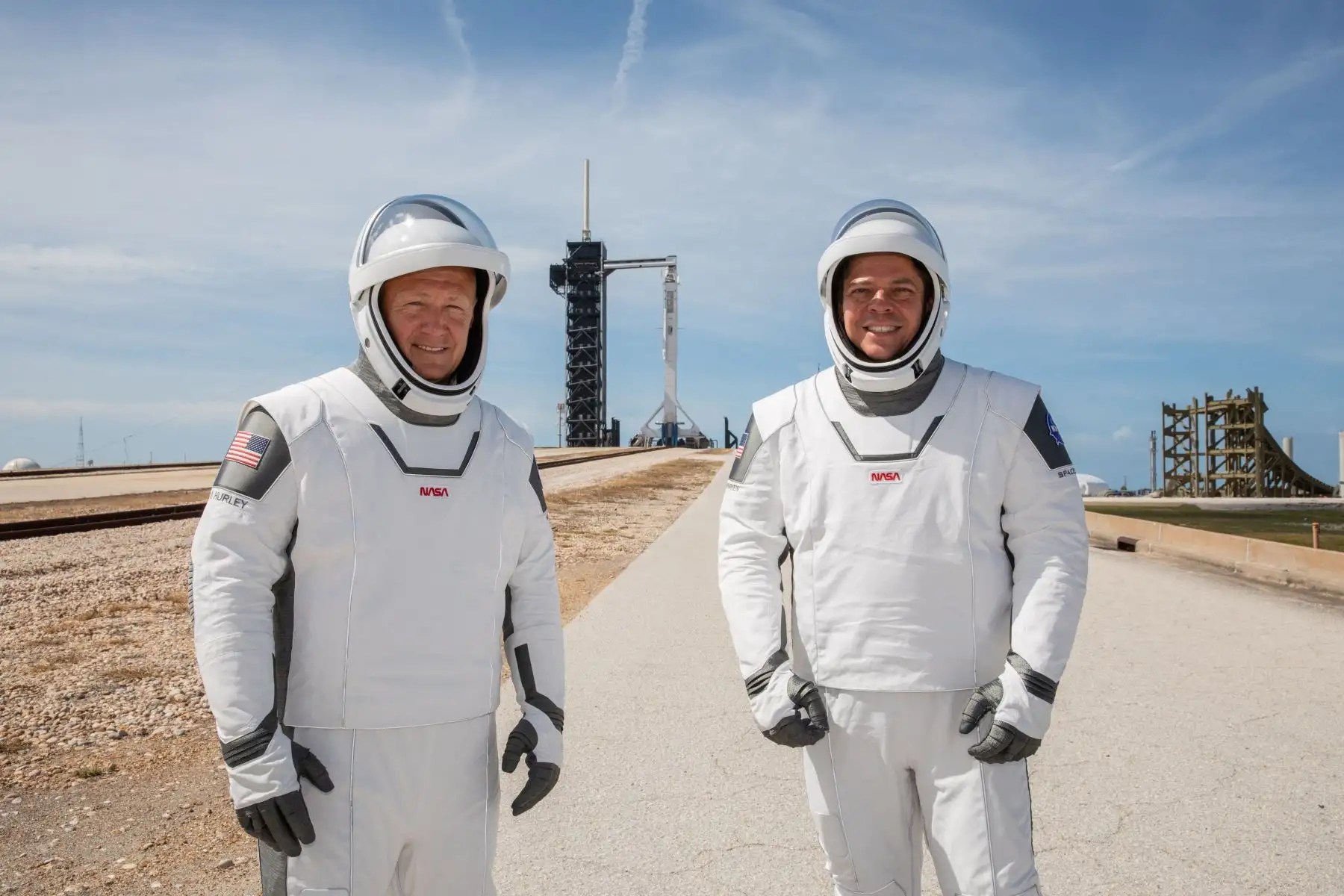 Se trata del primer vuelo espacial con humanos a la Estación Espacial Internacional (EEI) desde suelo estadounidense en nueve años. Foto: EFE