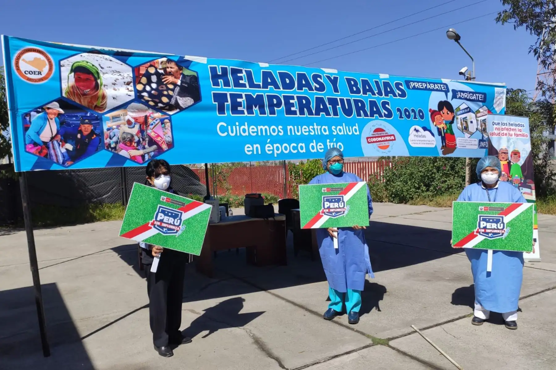 La Geresa Arequipa vacunará contra la influenza y el neumococo al 100 % de la población de 58 distritos considerados en alto riesgo. Foto: ANDINA/Difusión