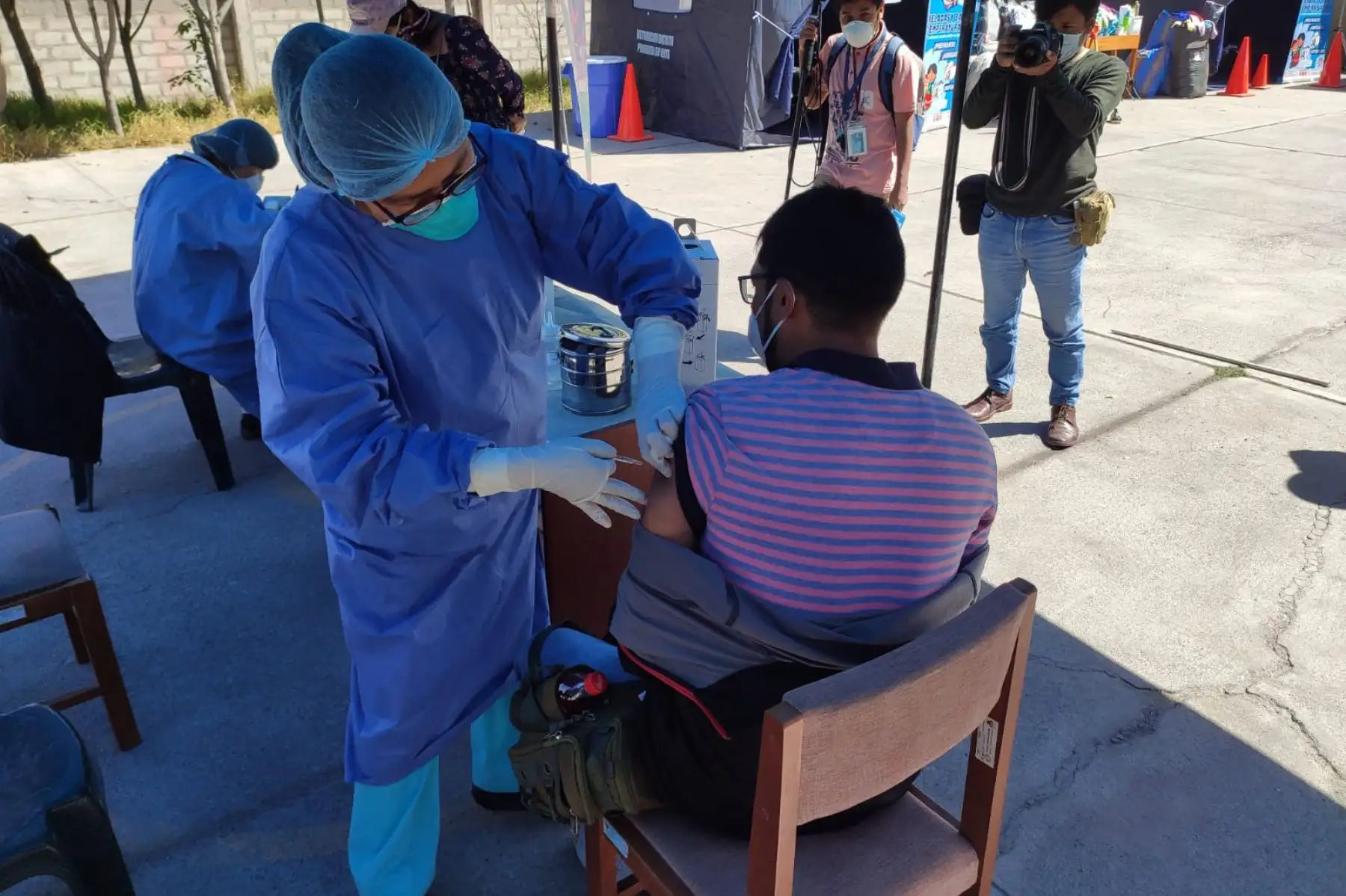 La Geresa Arequipa vacunará contra la influenza y el neumococo al 100 % de la población de 58 distritos considerados en alto riesgo. Foto: ANDINA/Difusión