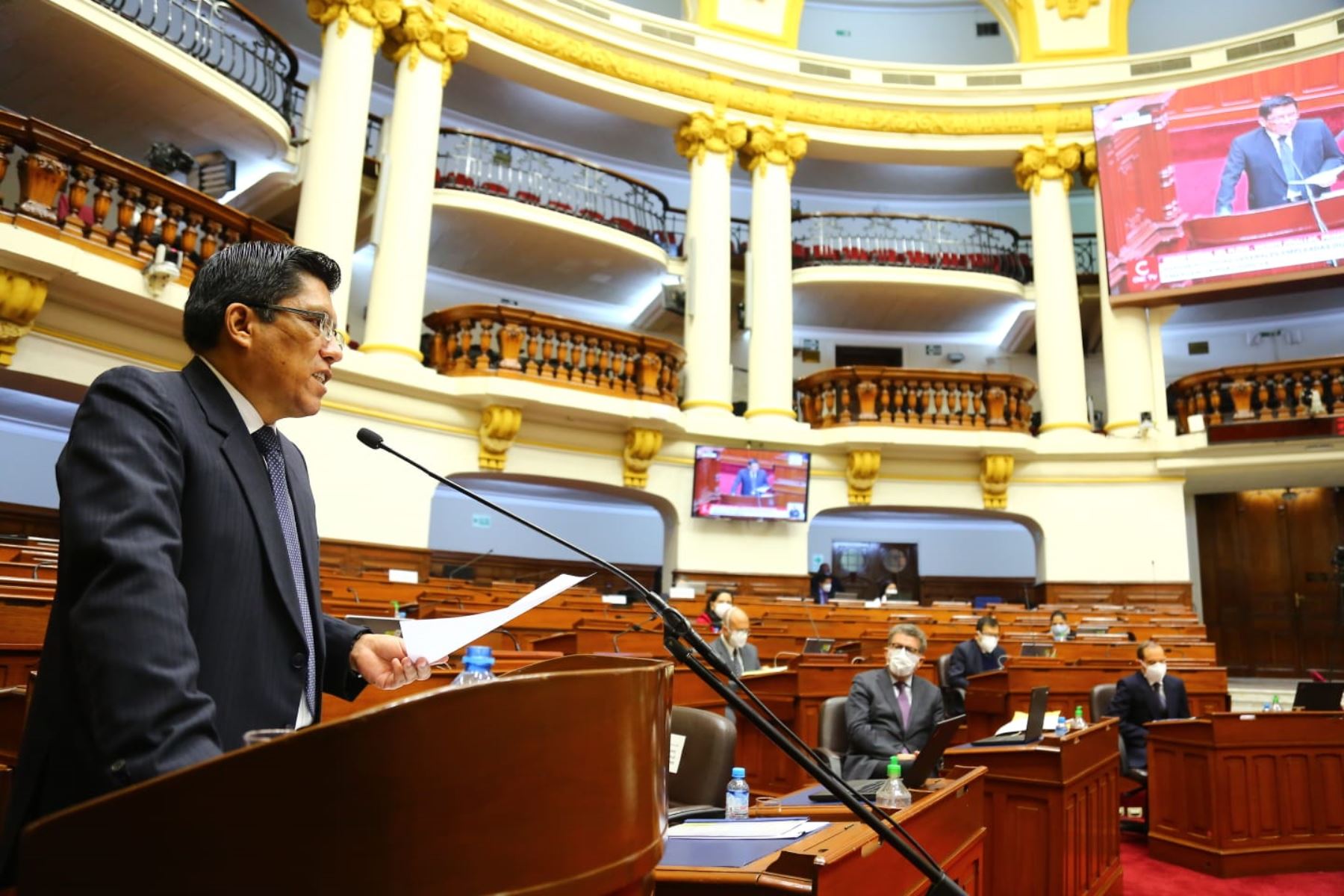Pleno del Congreso otorga voto de confianza al Gabinete Zeballos ...